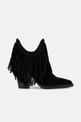 Alma en Pena Botim longa com franjas Preto