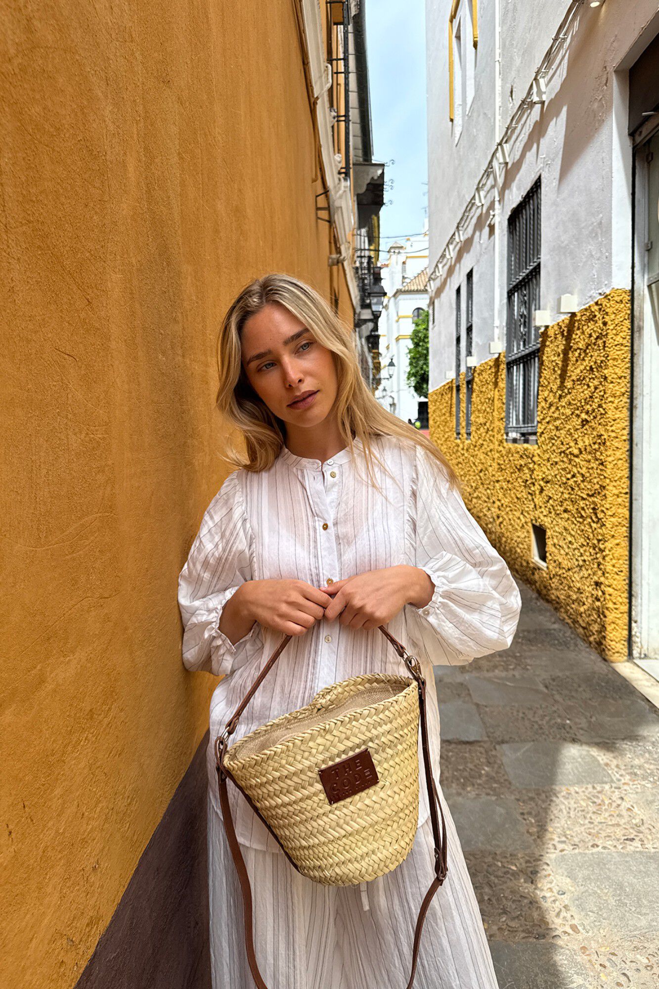 The Code Bolsa de pele tipo balde