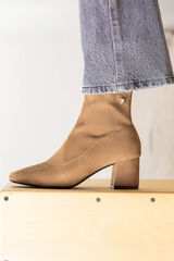 Gioseppo Botins el&aacute;sticos com salto rag&uacute; Tostado