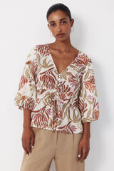Cortefiel Printed blouse Multicolour