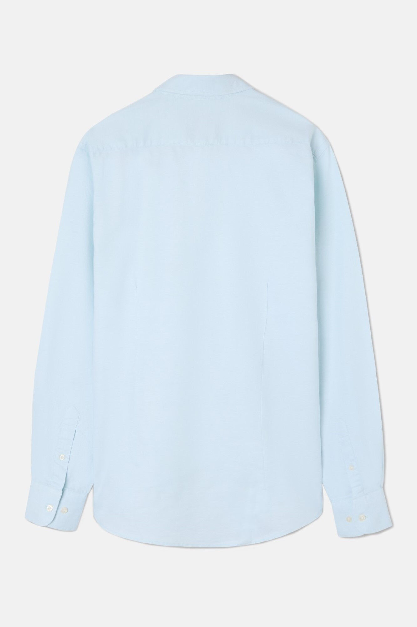 Silbon Plain Oxford Sport Shirt Blue