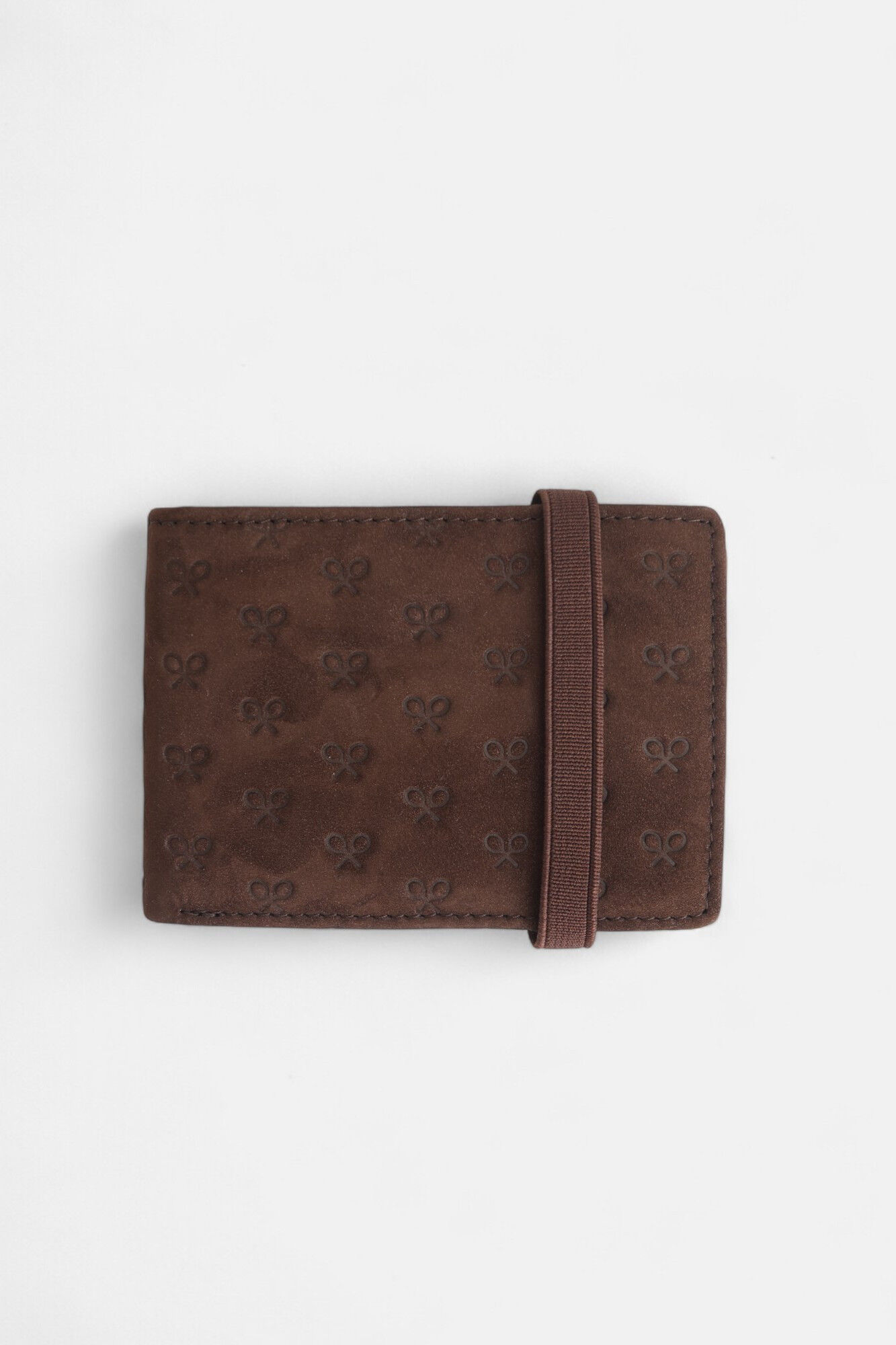 Silbon Cartera piel multiraquetas grabadas Marr&oacute;n