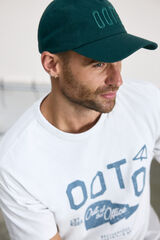 Cortefiel Cotton cap with OOTO logo Blue