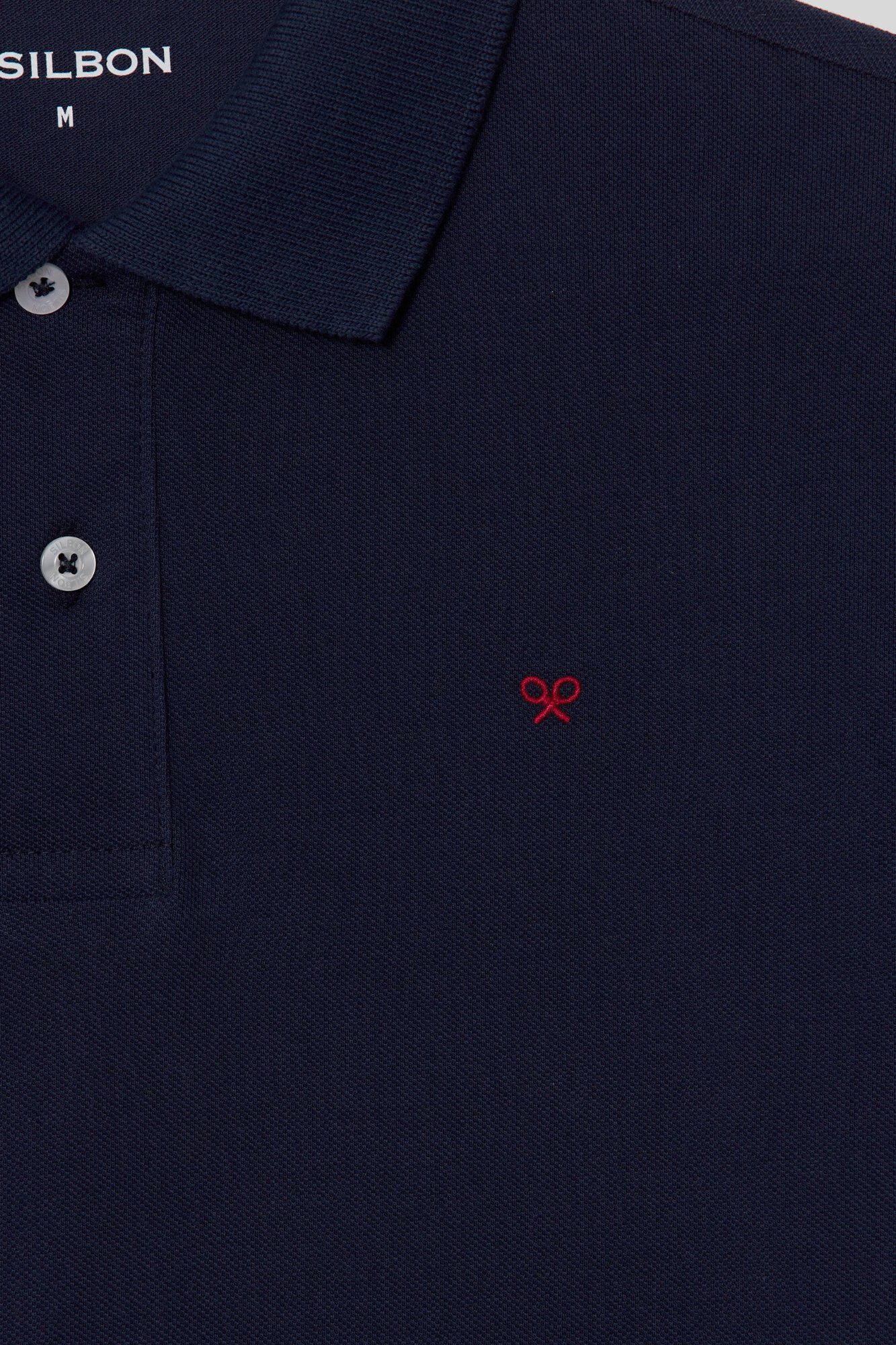 Silbon Polo cl&aacute;ssico liso Azul
