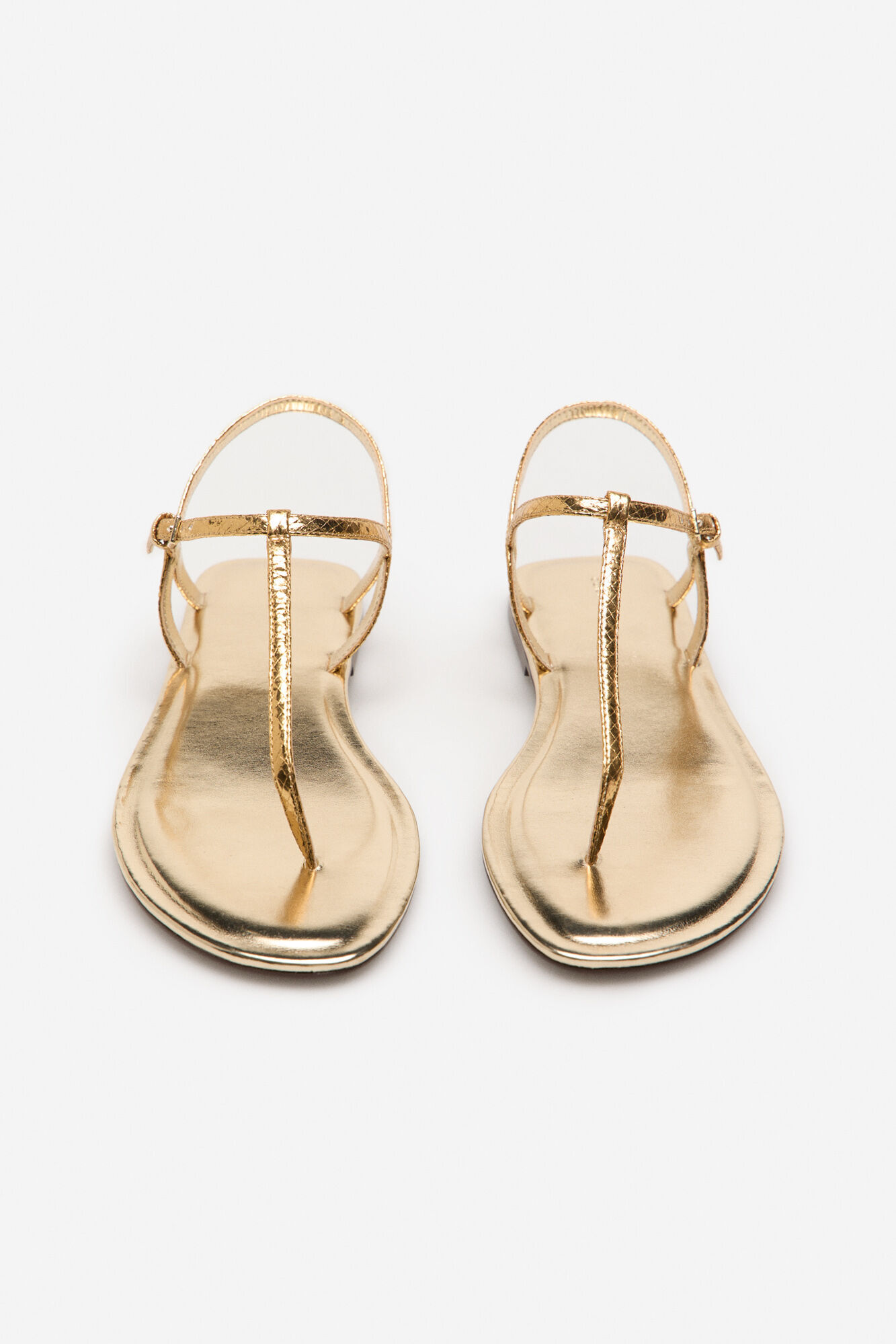 Cortefiel Flat strappy sandal Yellow