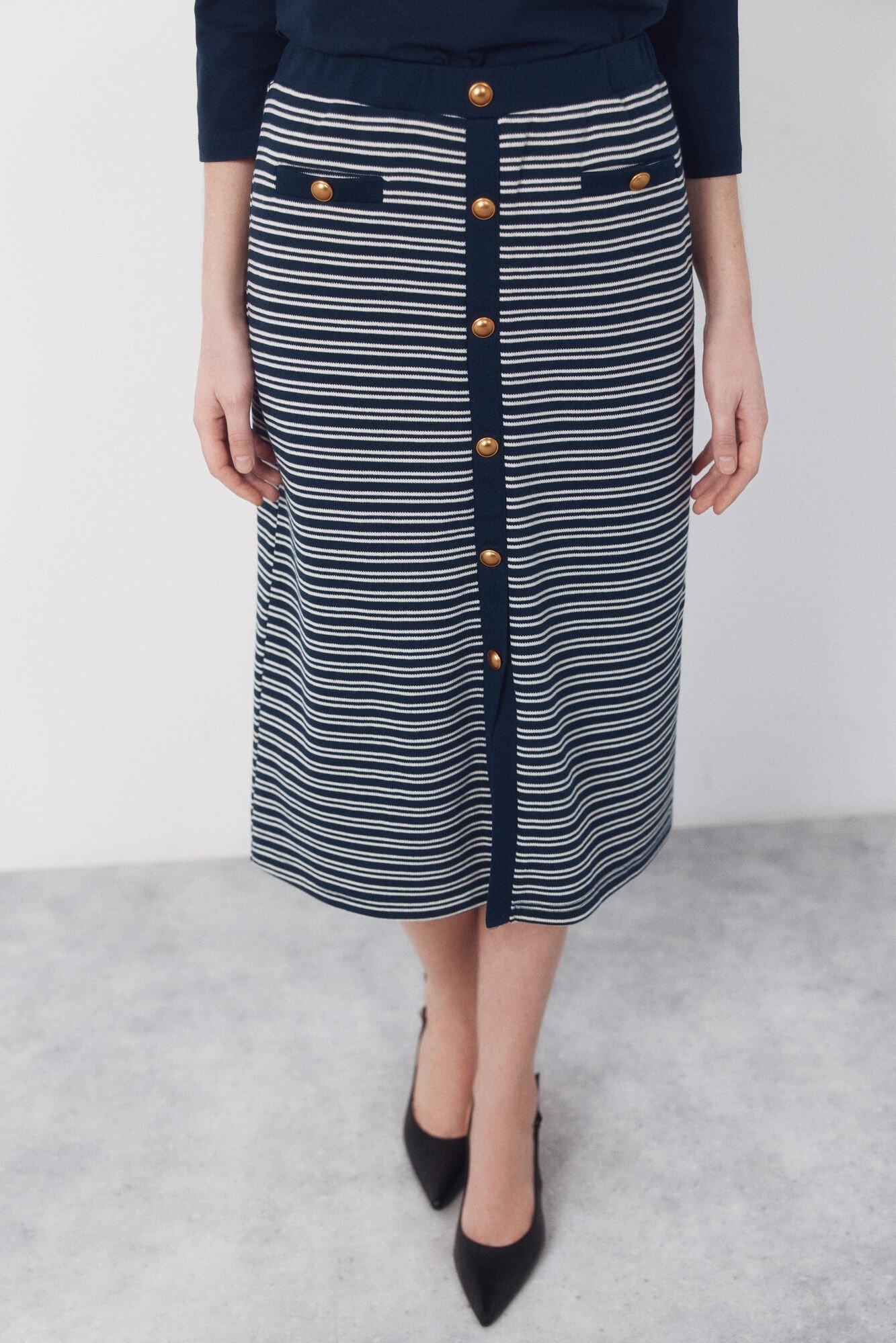 Cortefiel Jersey-knit -up buttons