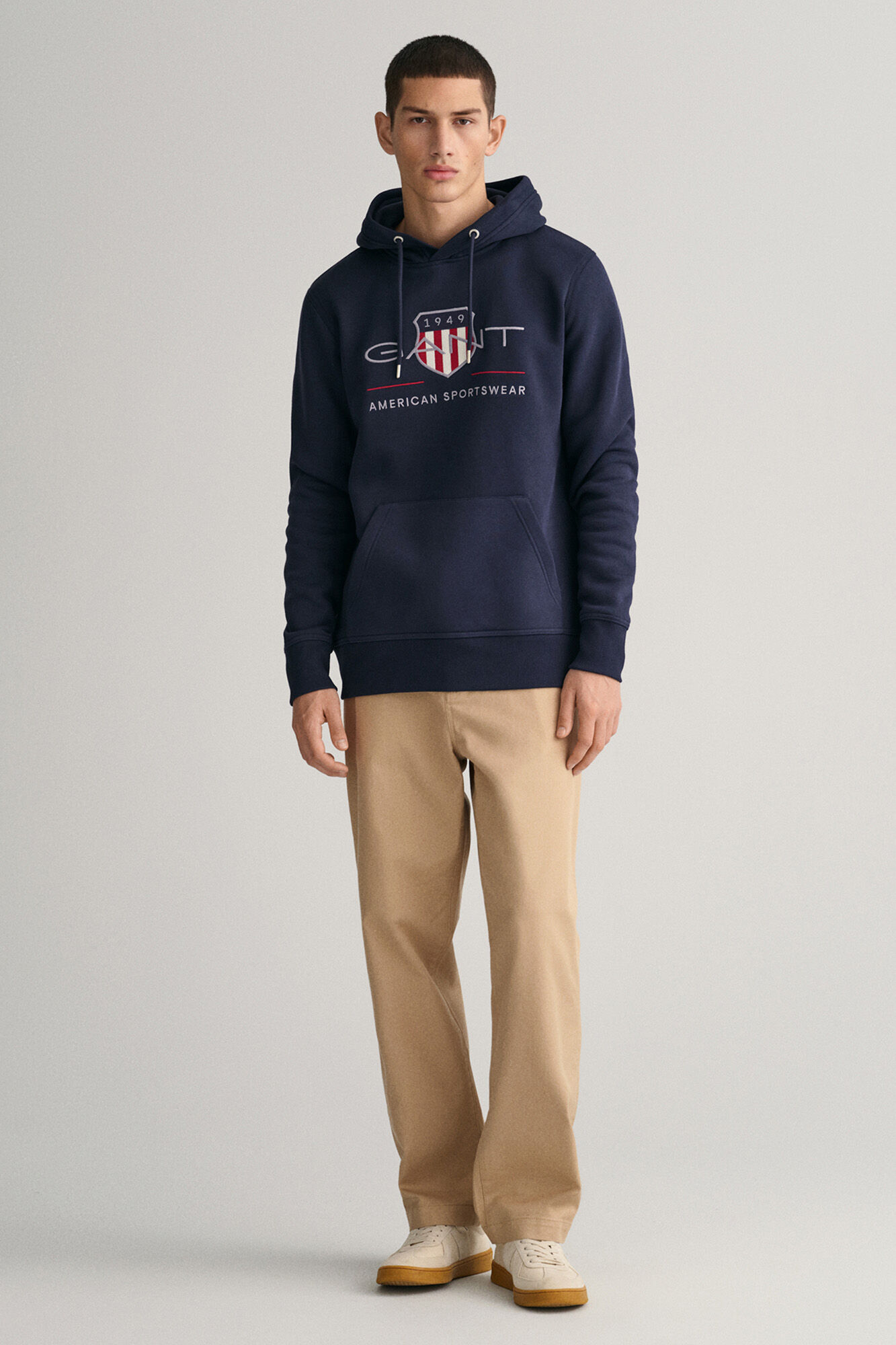 Gant Archive Shield Hoodie Blue