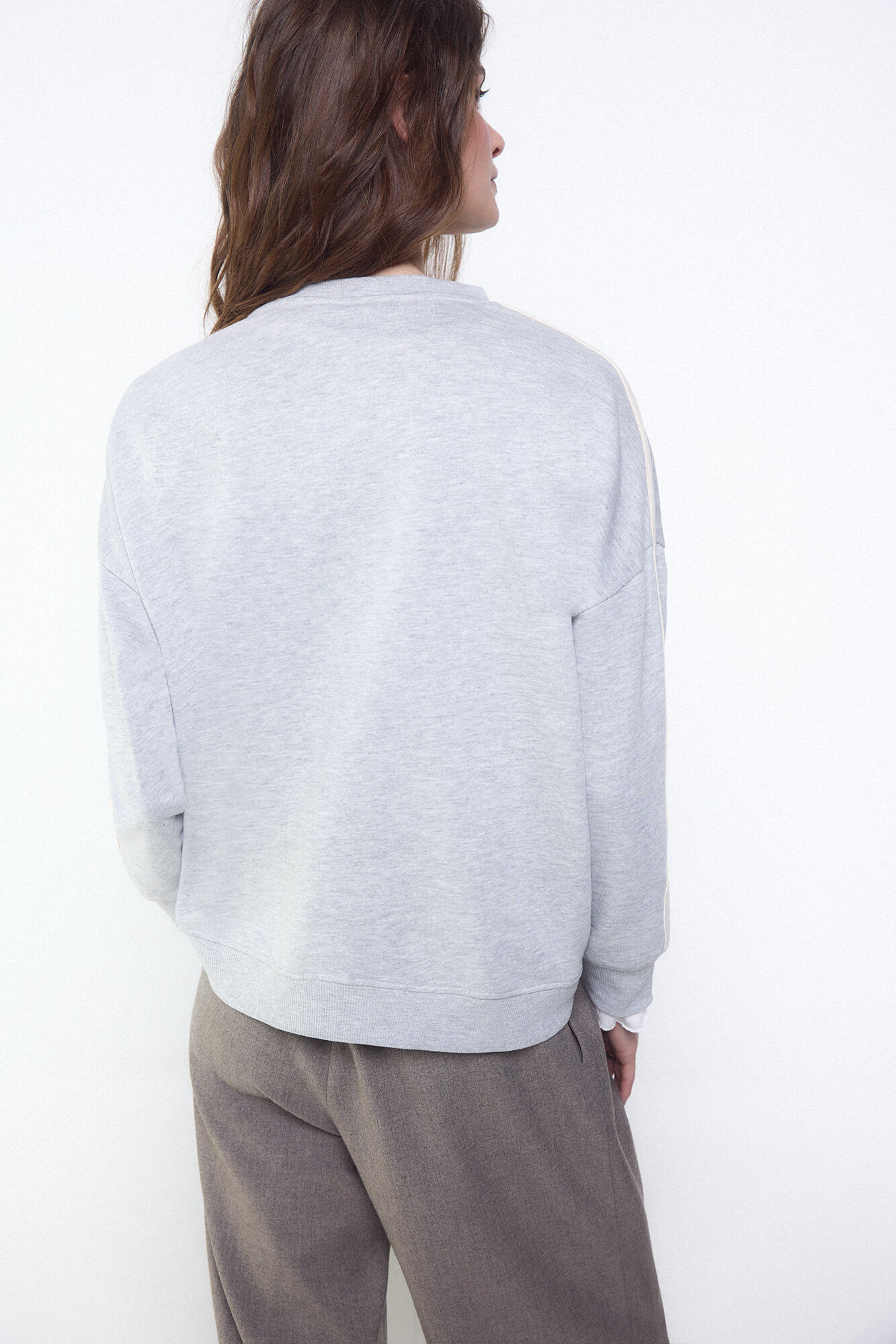 Slowlove Sudadera slowlove oversize Cinzento