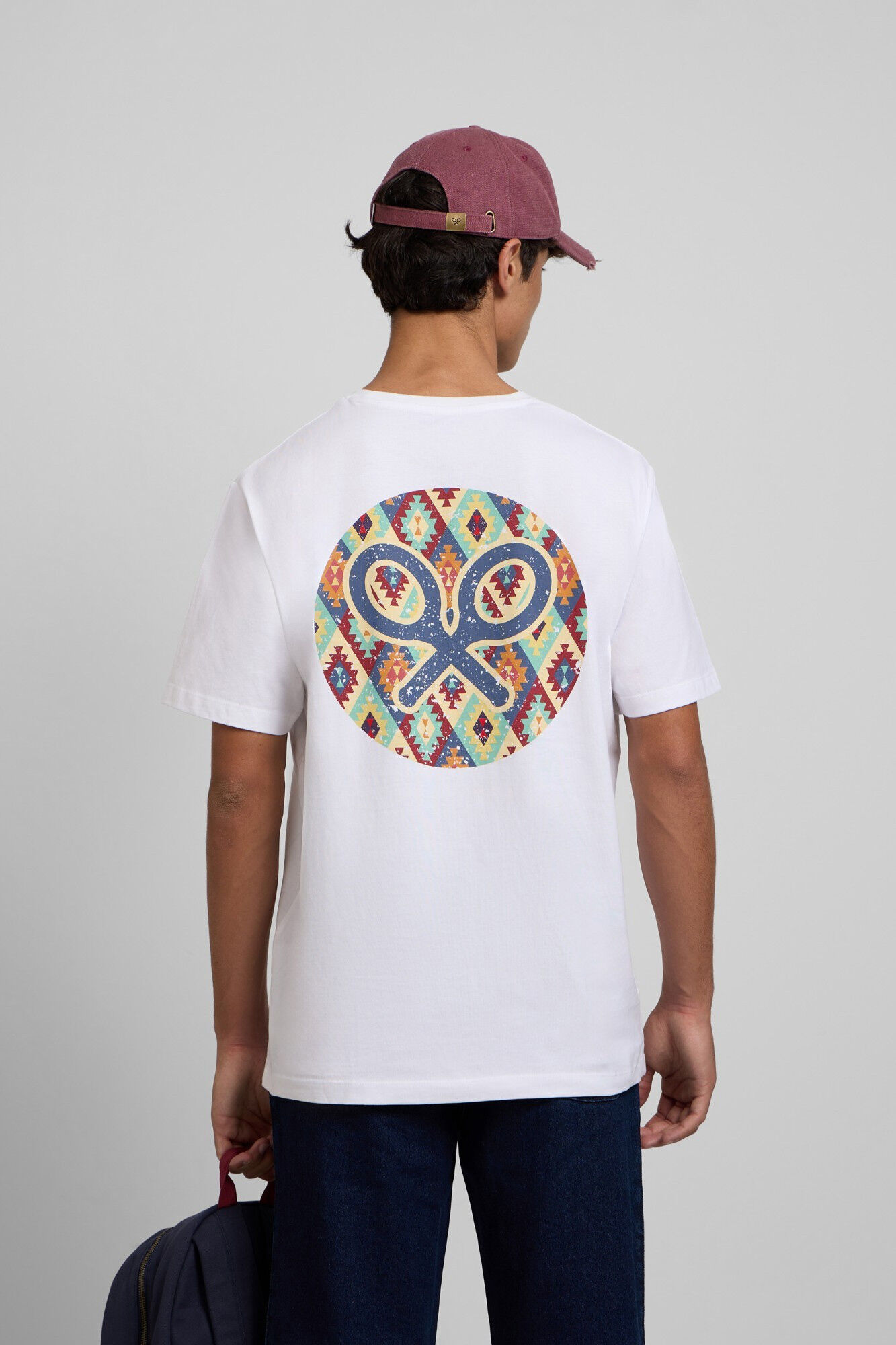 Silbon T-shirt c&iacute;rculo &eacute;tnico Branco