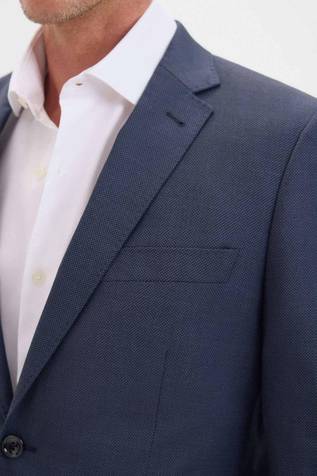 Cortefiel Coolmax&reg; birdseye weave blazer Blue