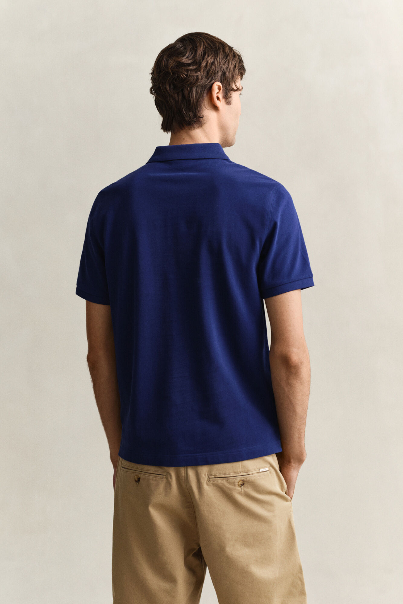 Gant Polo Regular Fit Shield de piqu&eacute; Azul