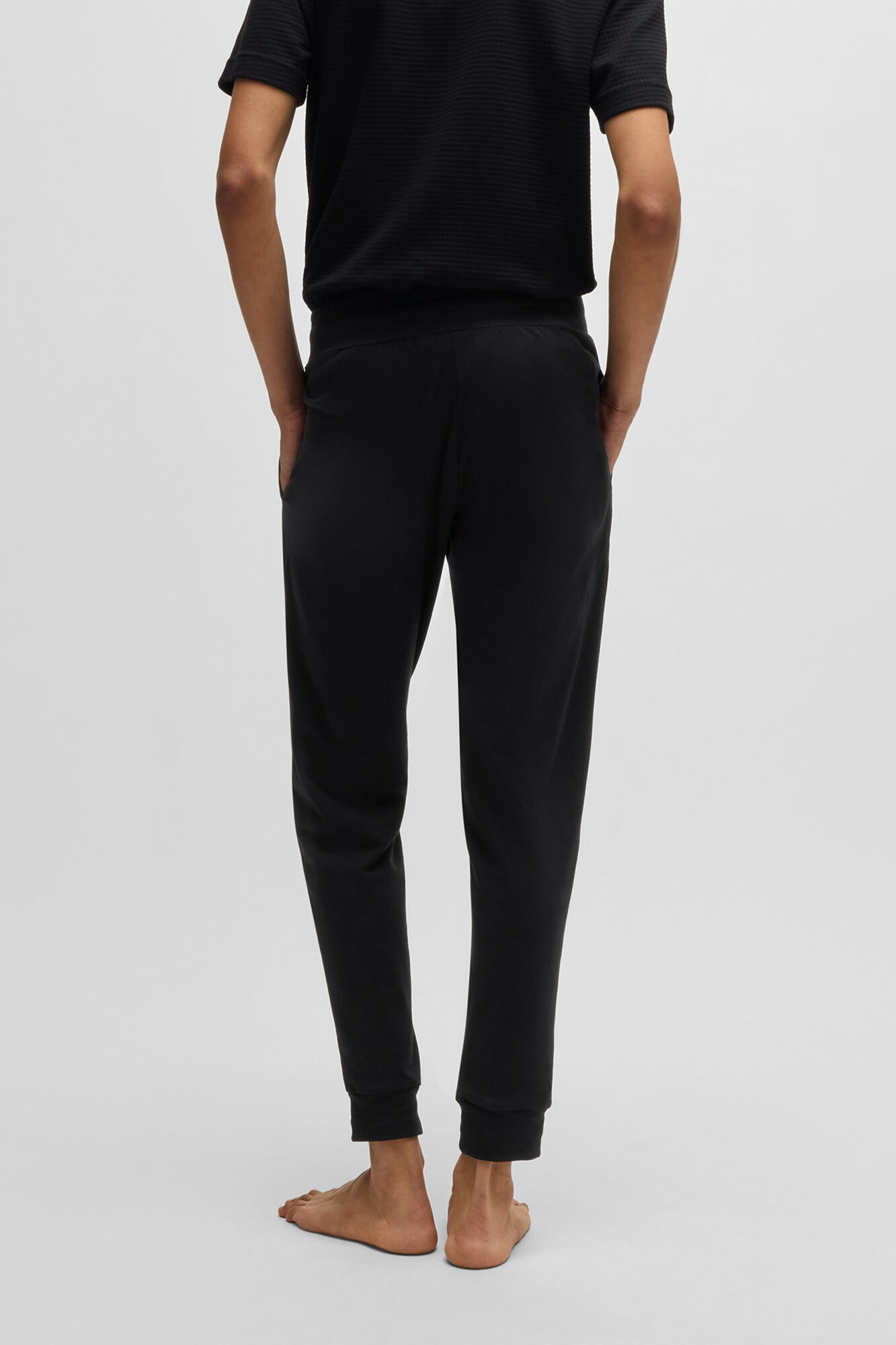 HUGO Cal&ccedil;a algod&atilde;o Preto