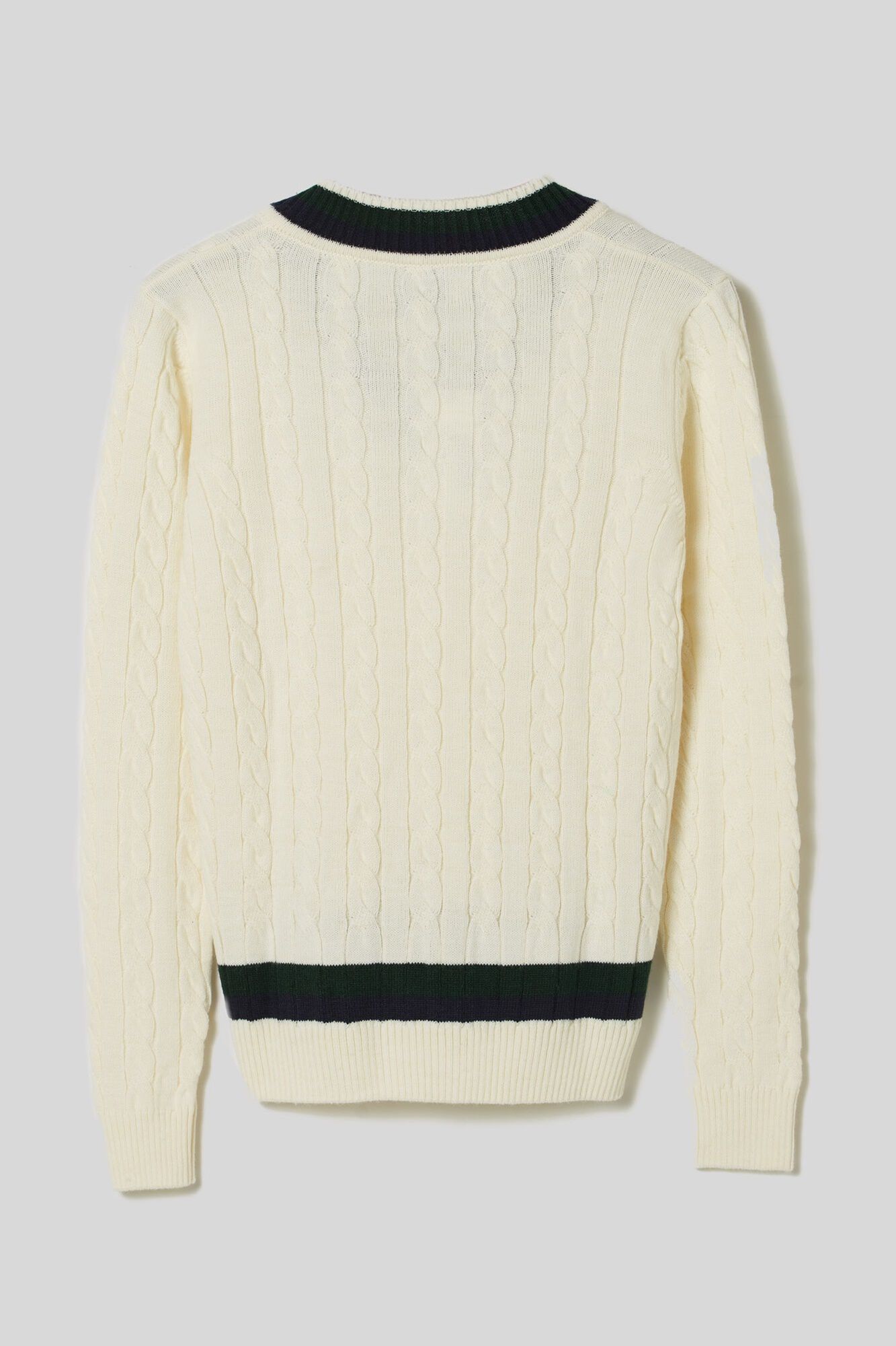 Silbon Cream varsity jumper Yellow