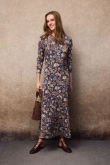 Slowlove Vestido estampado frunces Multicolor