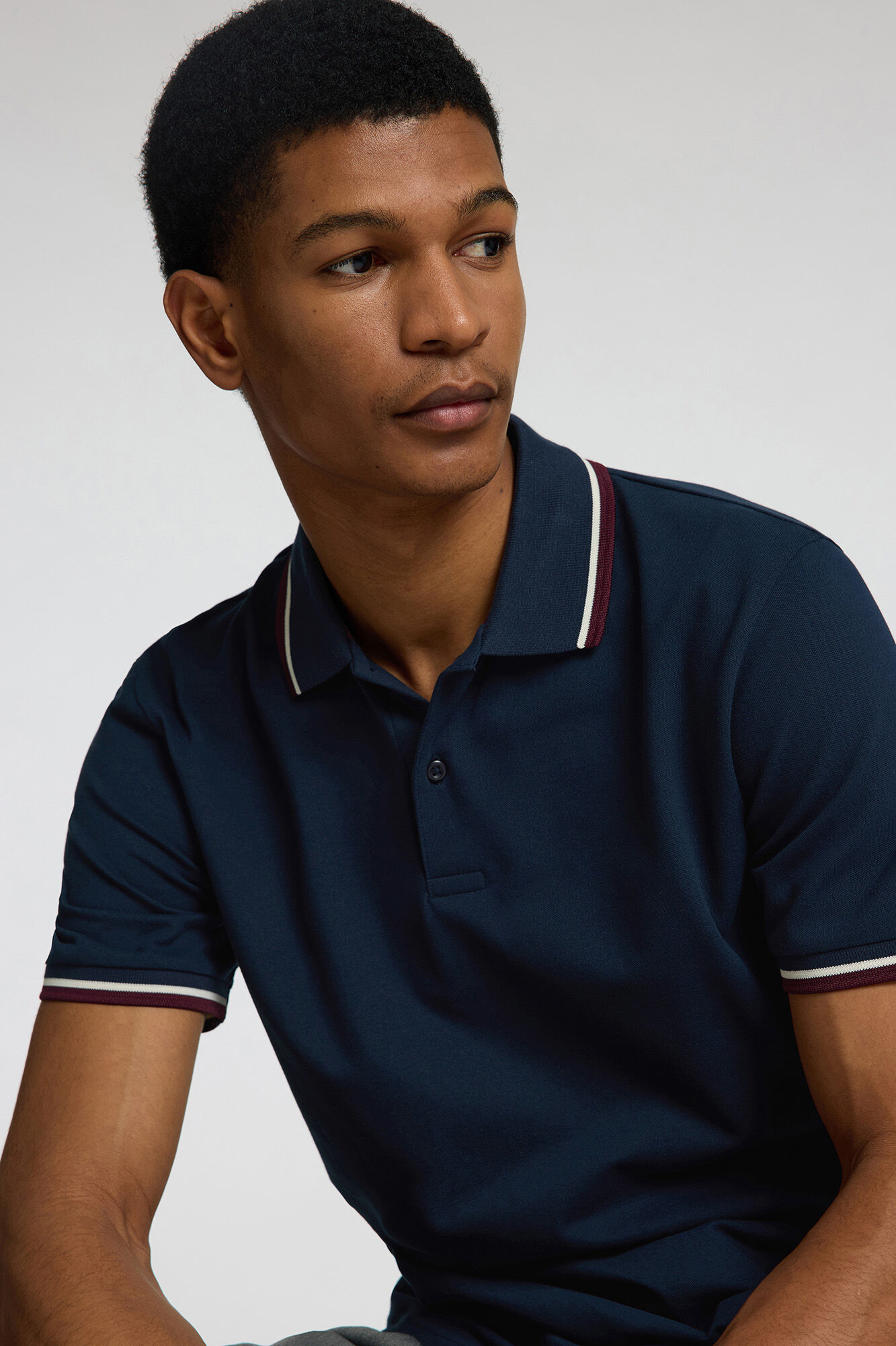 Selected Polo manga curta piqu&eacute;