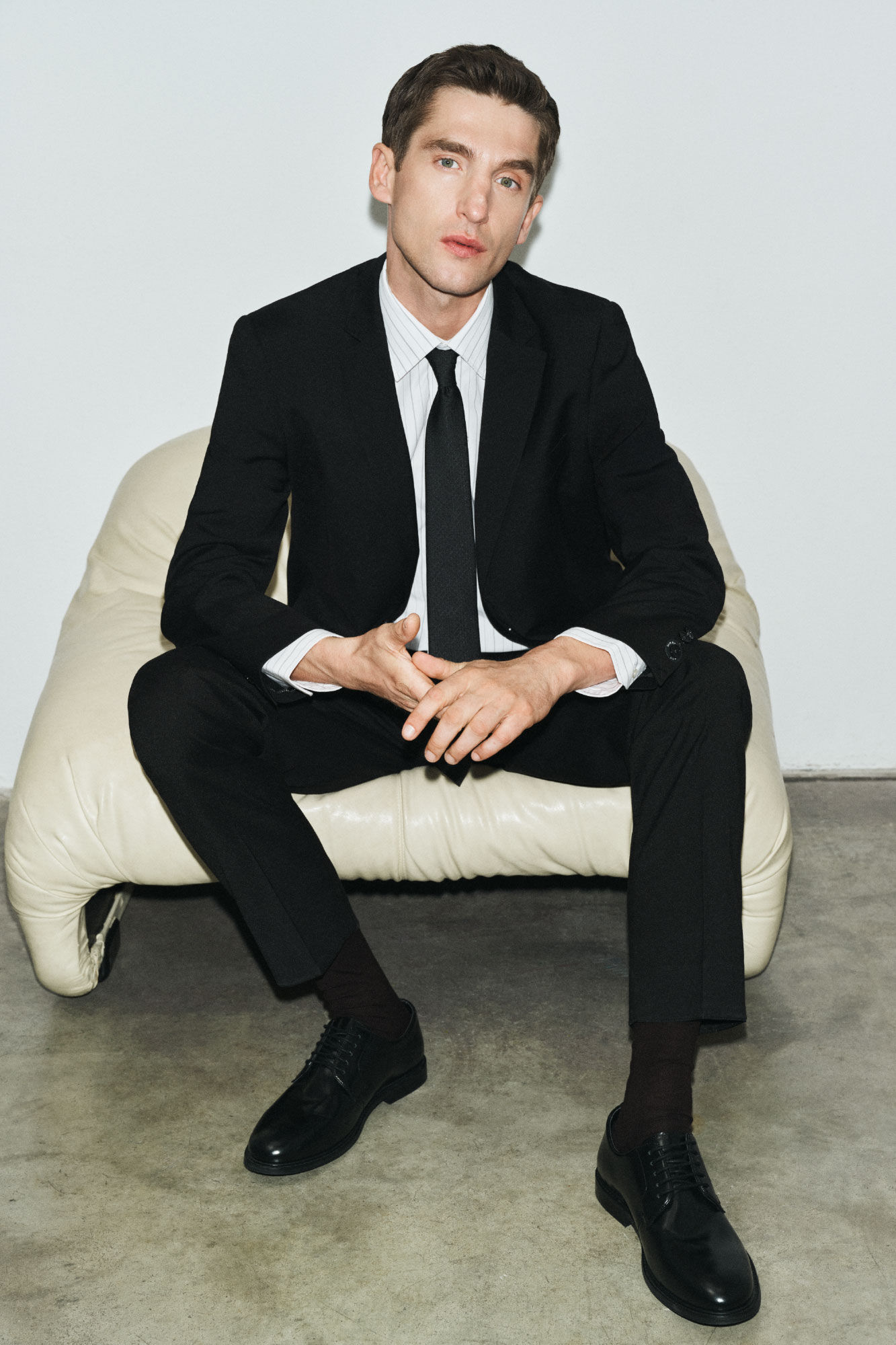 Cortefiel Navy blue slim fit blazer