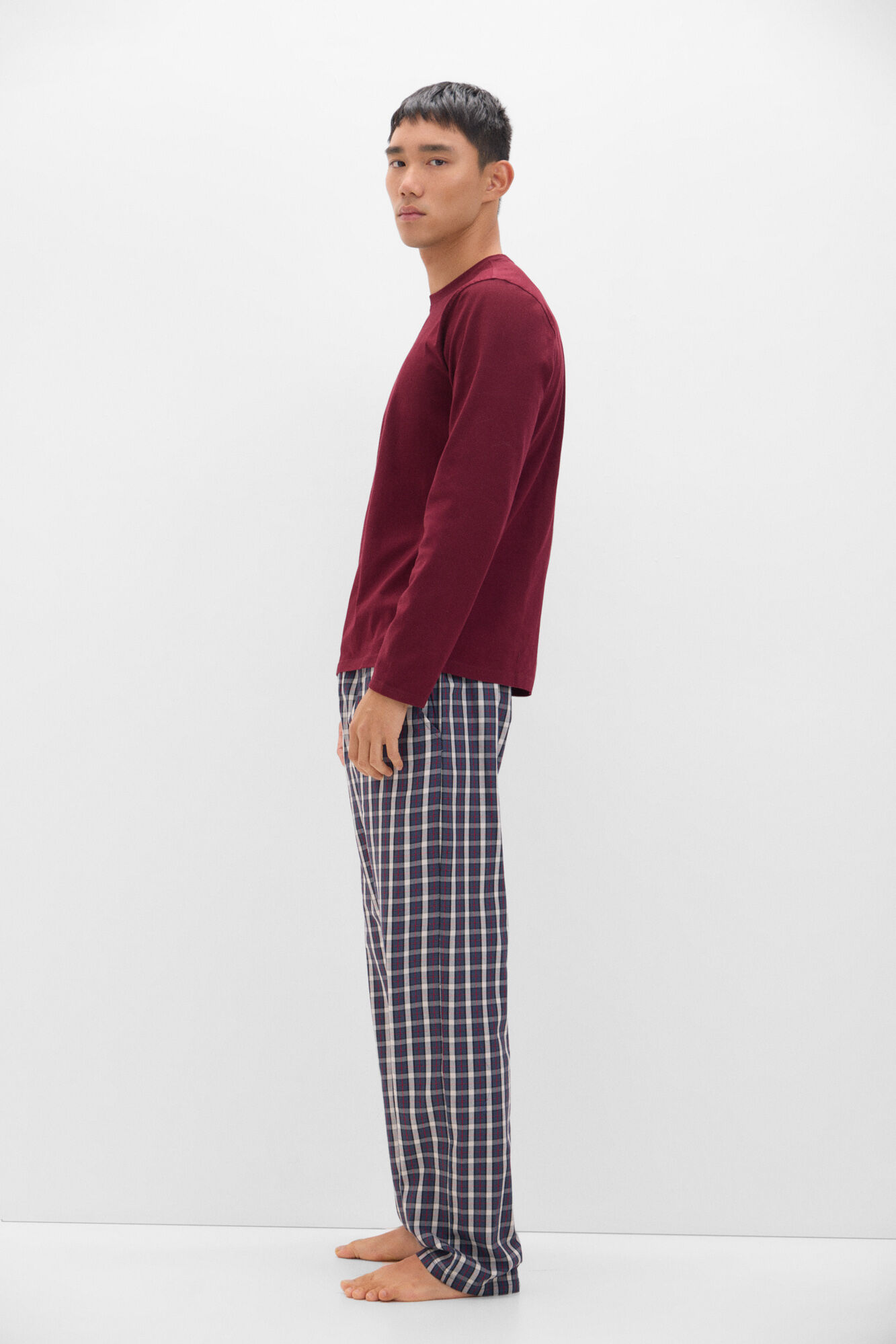 Cortefiel Conjunto de pijama malha e tecido Granada