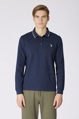 Us Polo Polo de manga comprida com logo Azul