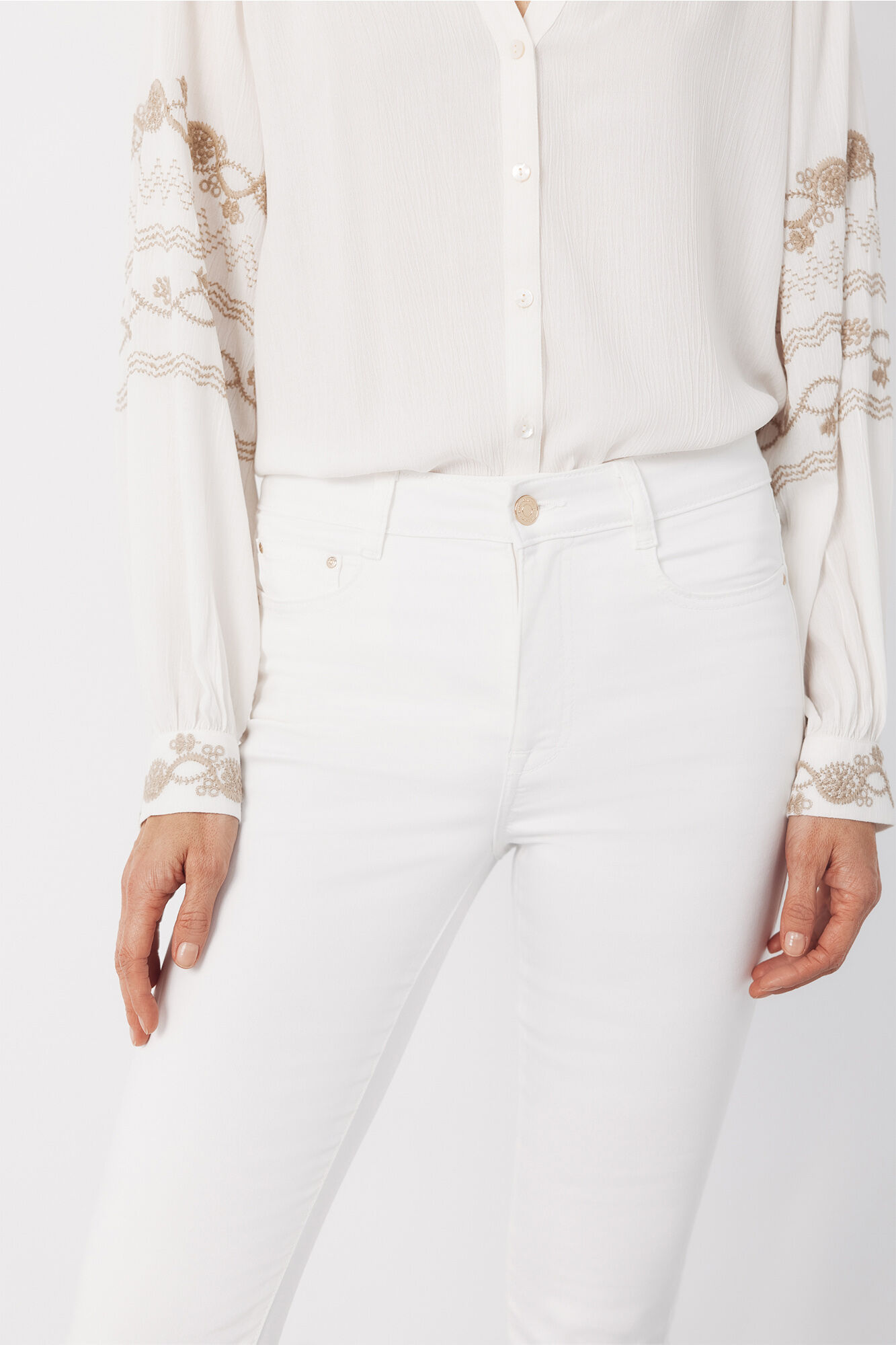 Cortefiel Jeans sensational color White