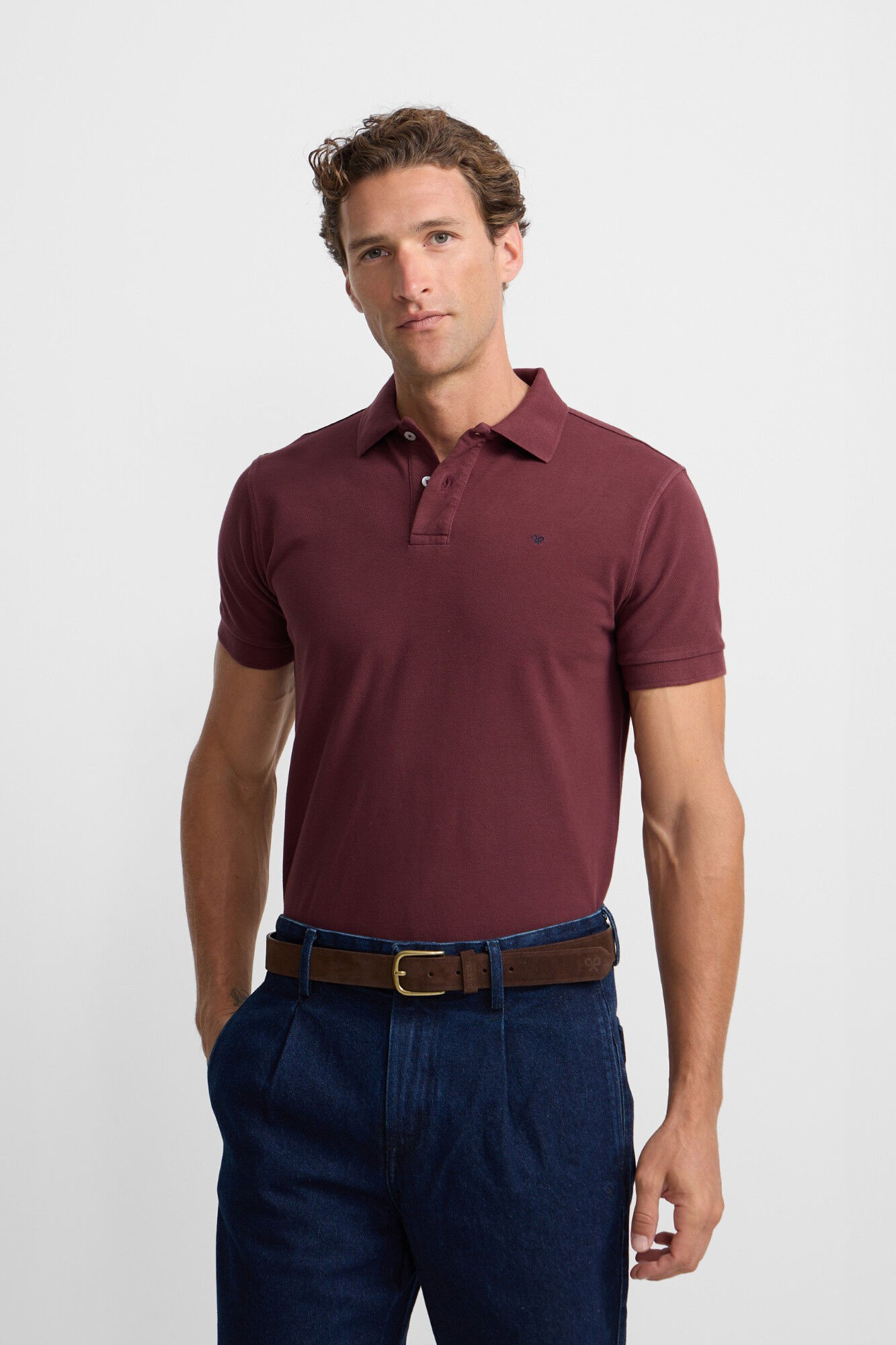 Silbon Polo liso cl&aacute;ssica