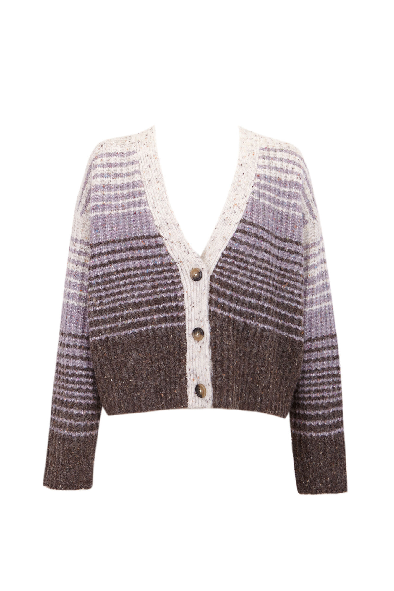 Slowlove Jaqueta curta degrad&ecirc; Cinzento