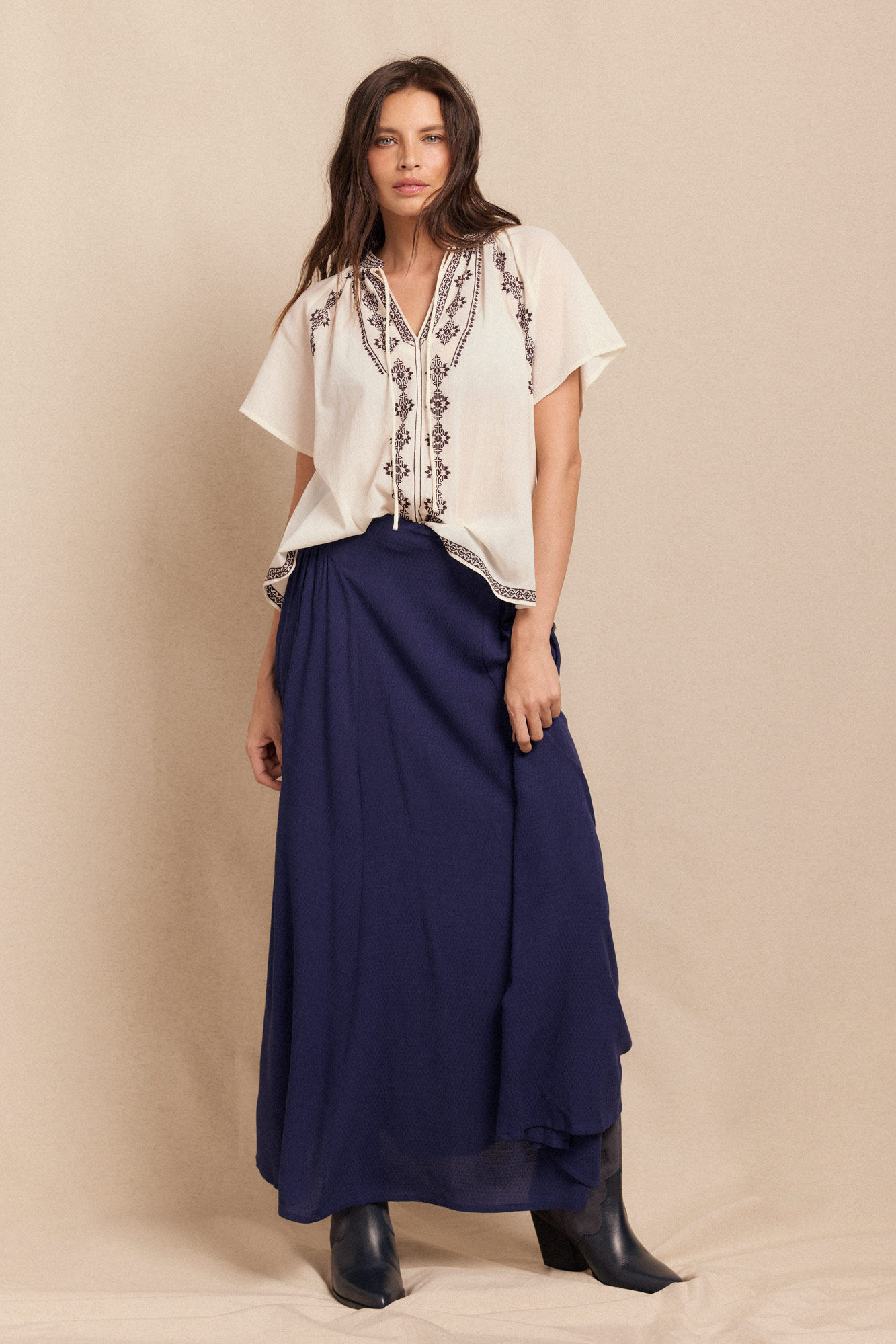 Slowlove Blusa bordada Branco