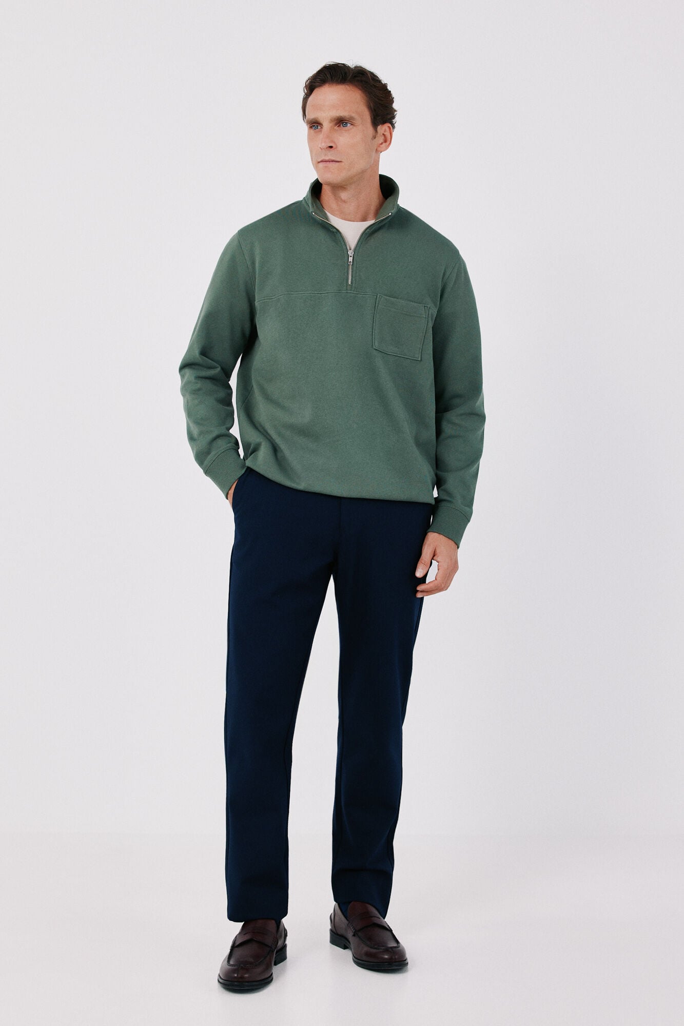 Cortefiel Zip neck sweatshirt