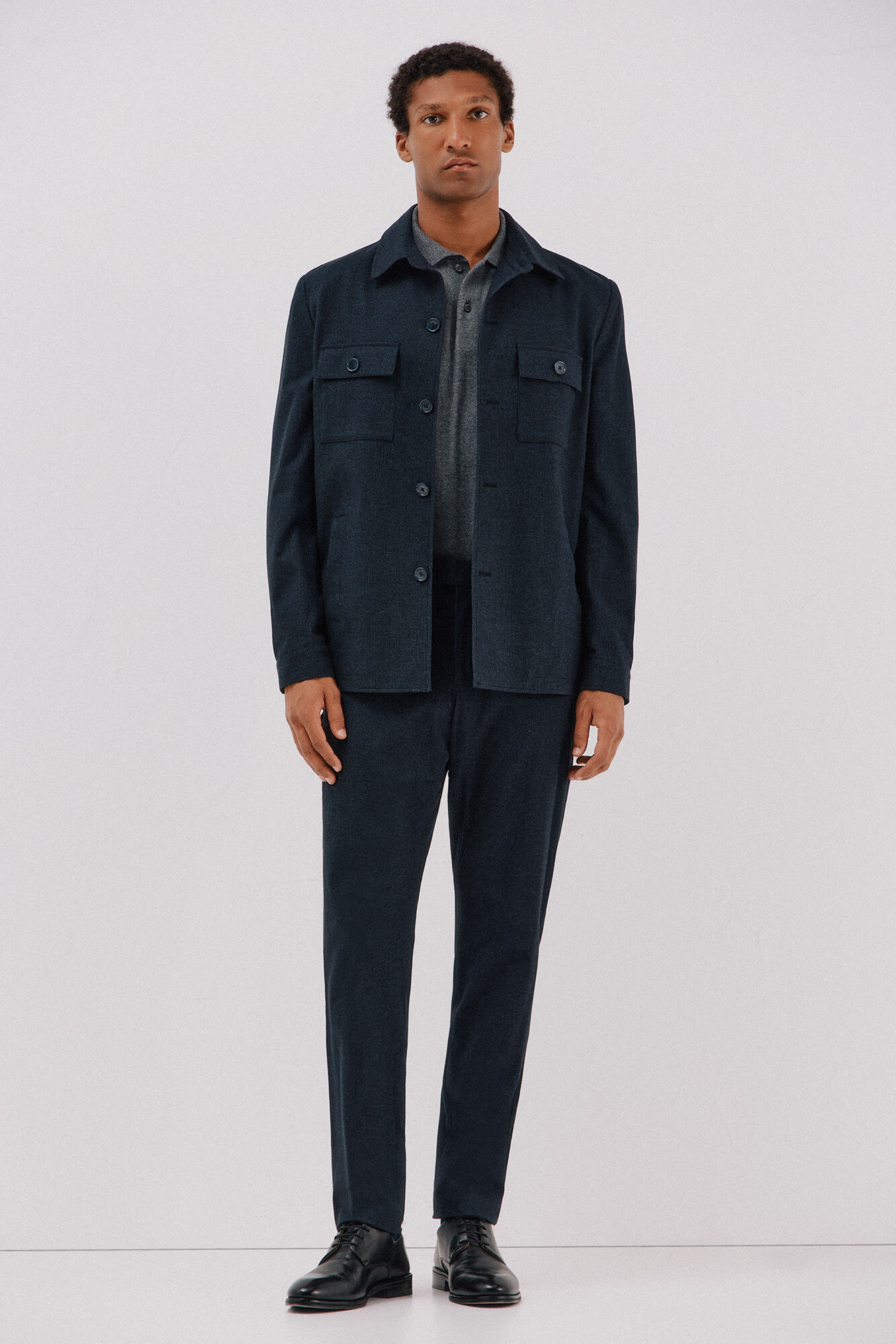 Cortefiel Micro-check cotton pants