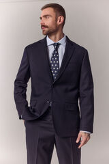 OOTO Blazer de fato espiga Azul