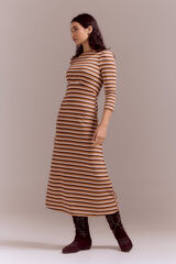 Cortefiel Structured jersey-knit dress Multicolour