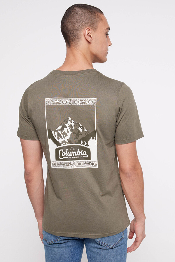 Cortefiel Camiseta logo CSC™ Kaki