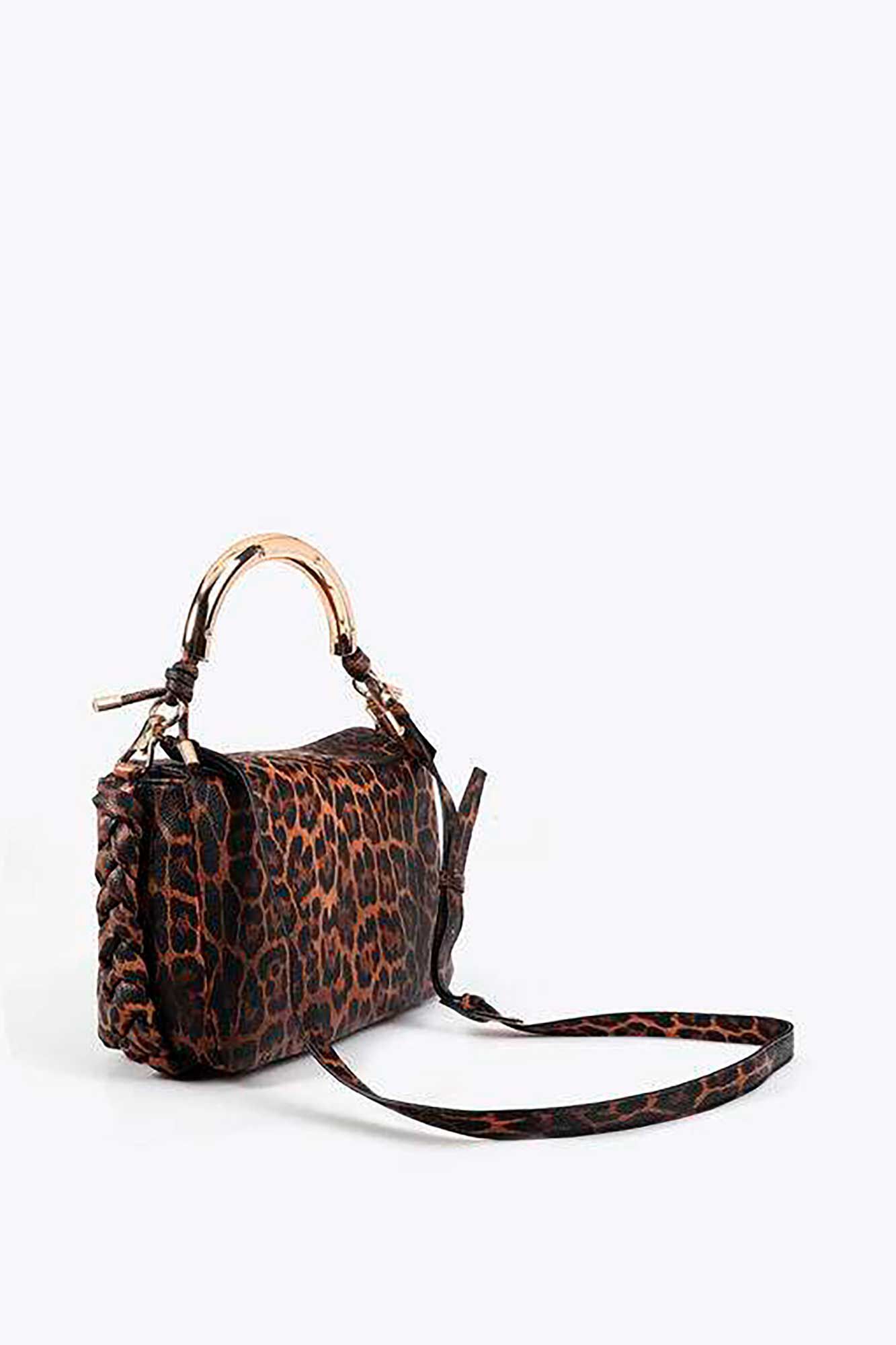 Lola Casademunt Bolsa crossbody ic&ocirc;nica Castanho