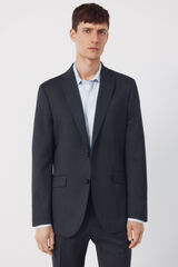 Cortefiel Plain Coolmax blazer Dark grey