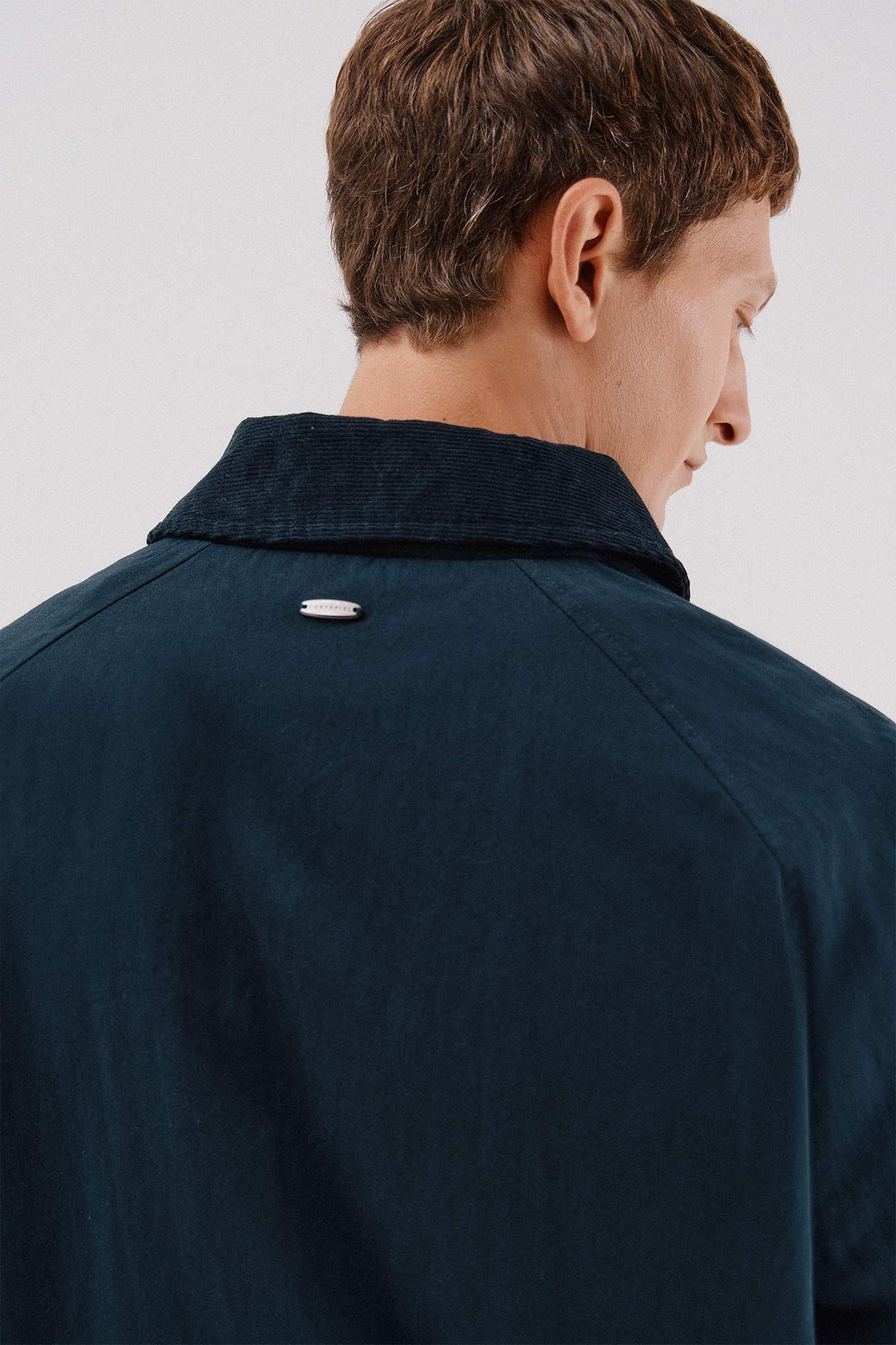 Cortefiel Jacket with combined neck Navy