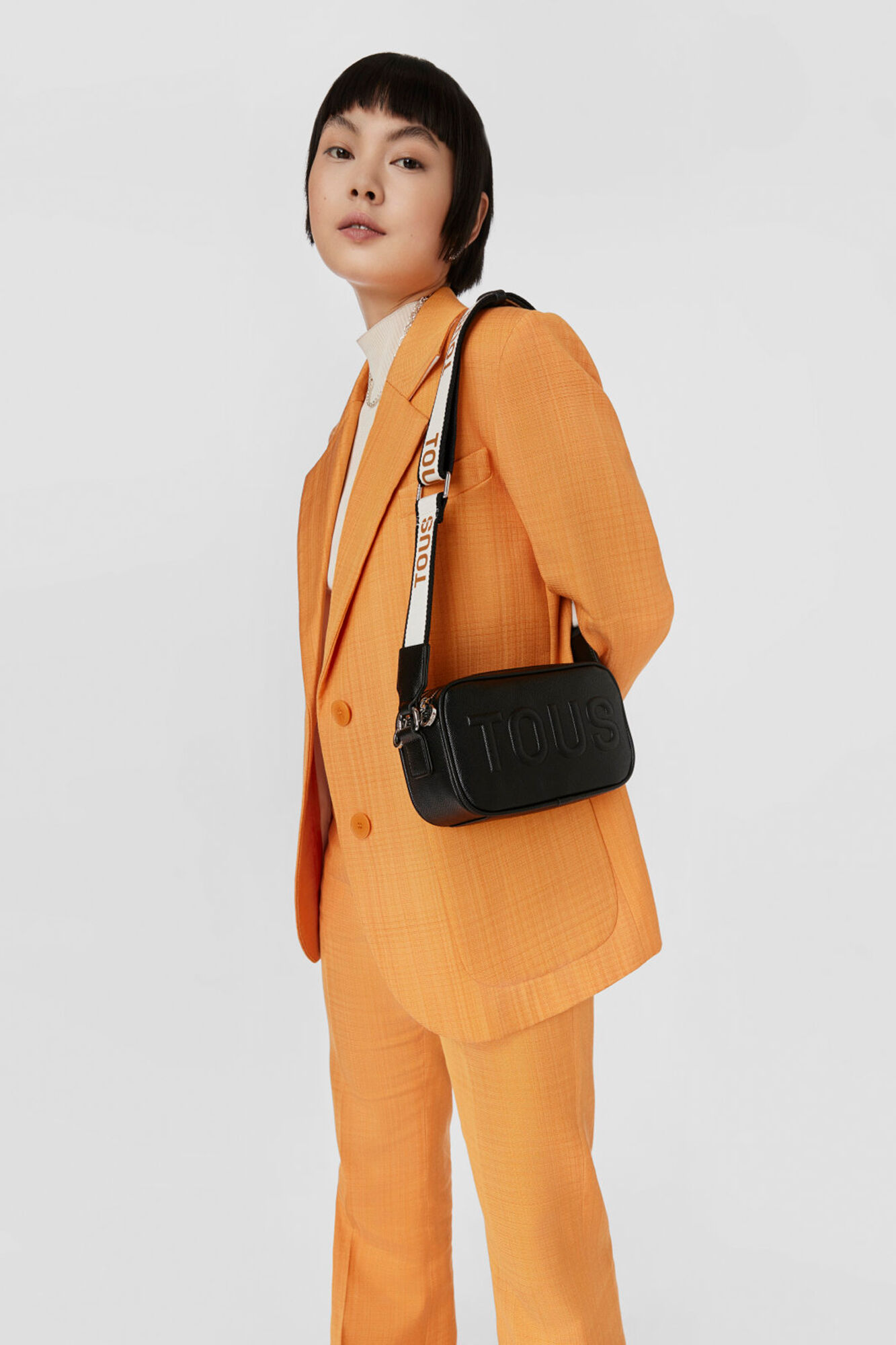 Tous La Rue black crossbody reporter bag Black