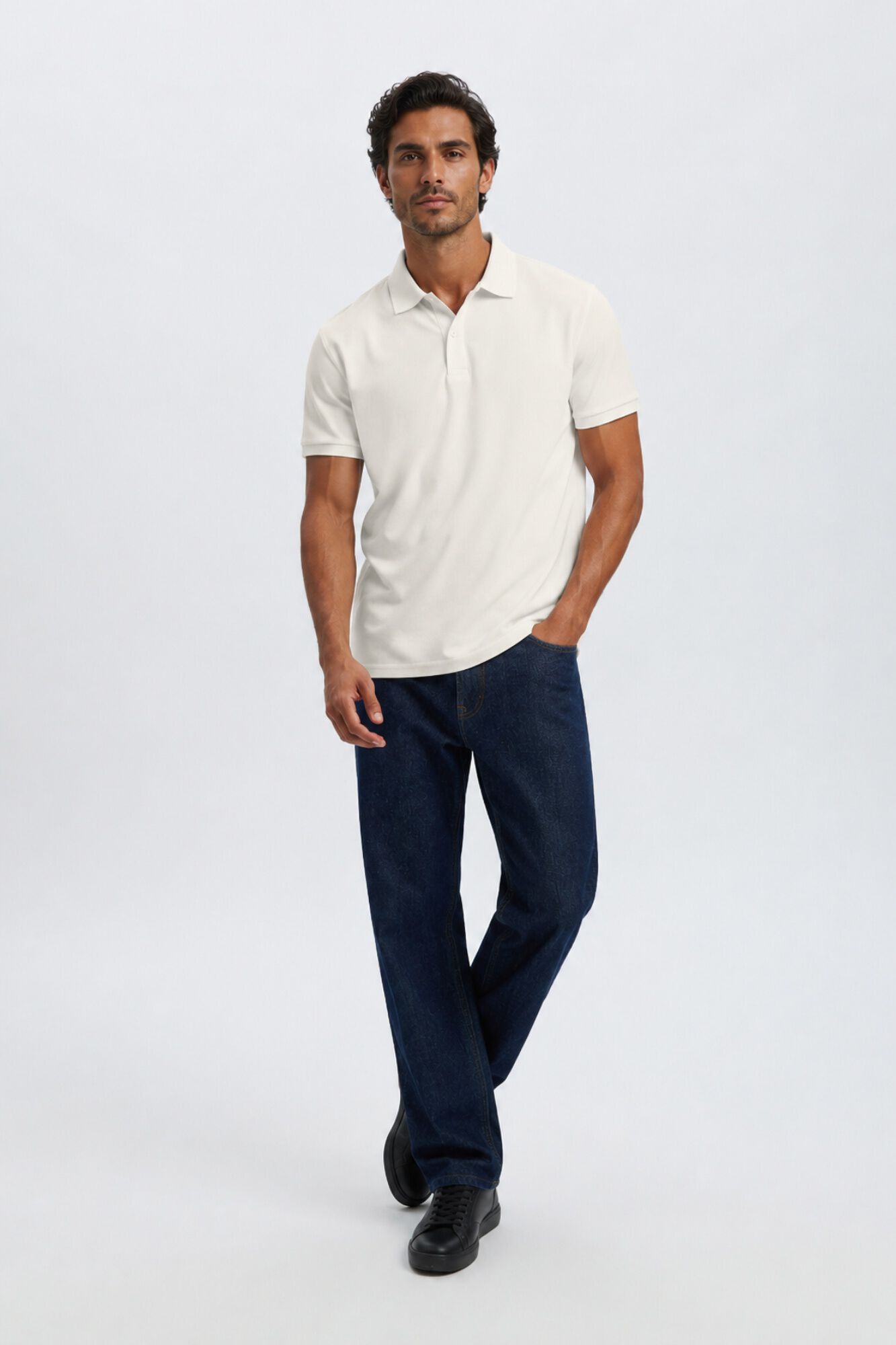 Selected Polo b&aacute;sico piqu&eacute;