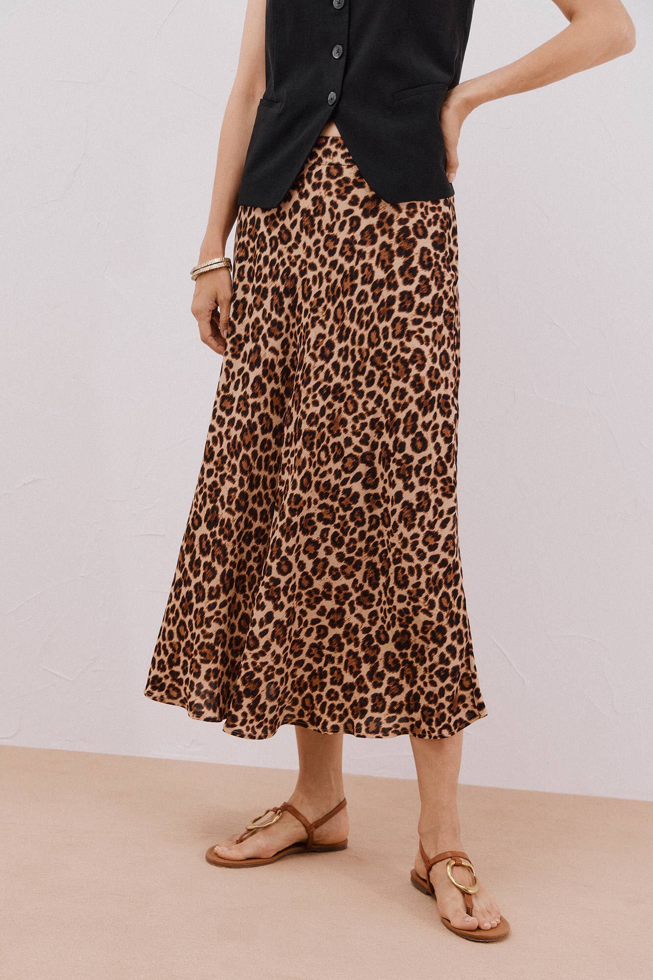 Cortefiel Printed circle skirt