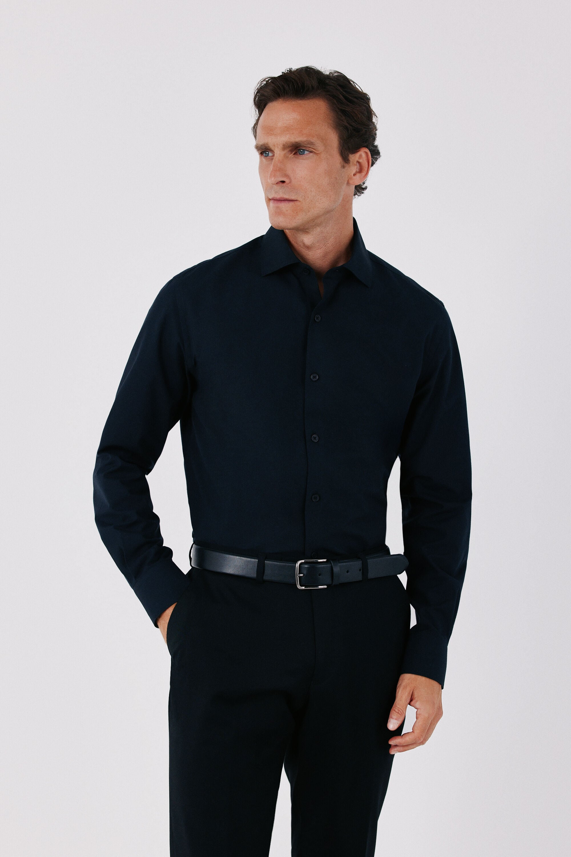 Cortefiel Slim fit Ottoman dress shirt