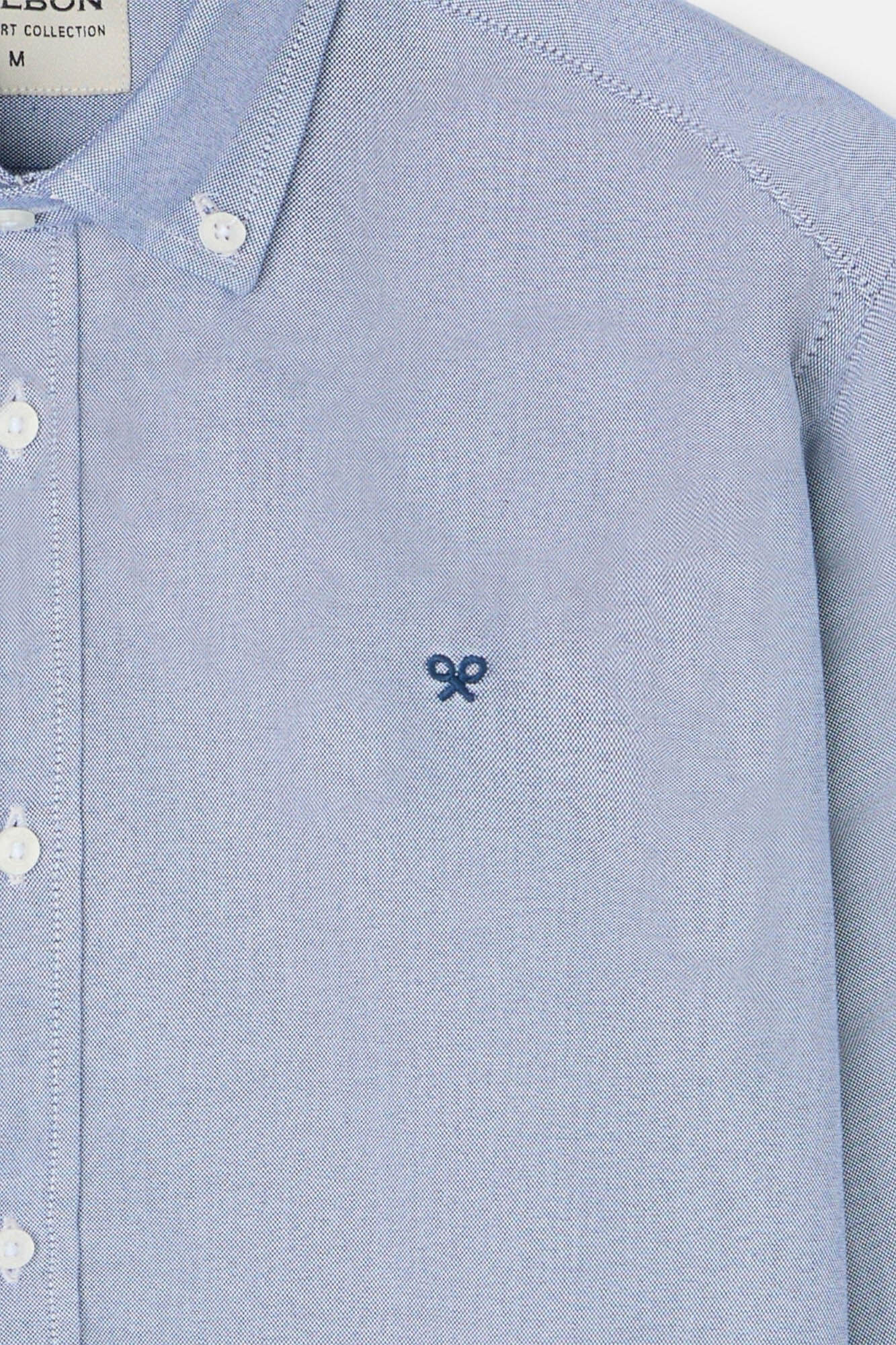 Silbon Raquete de camisa esportiva Oxford Azul