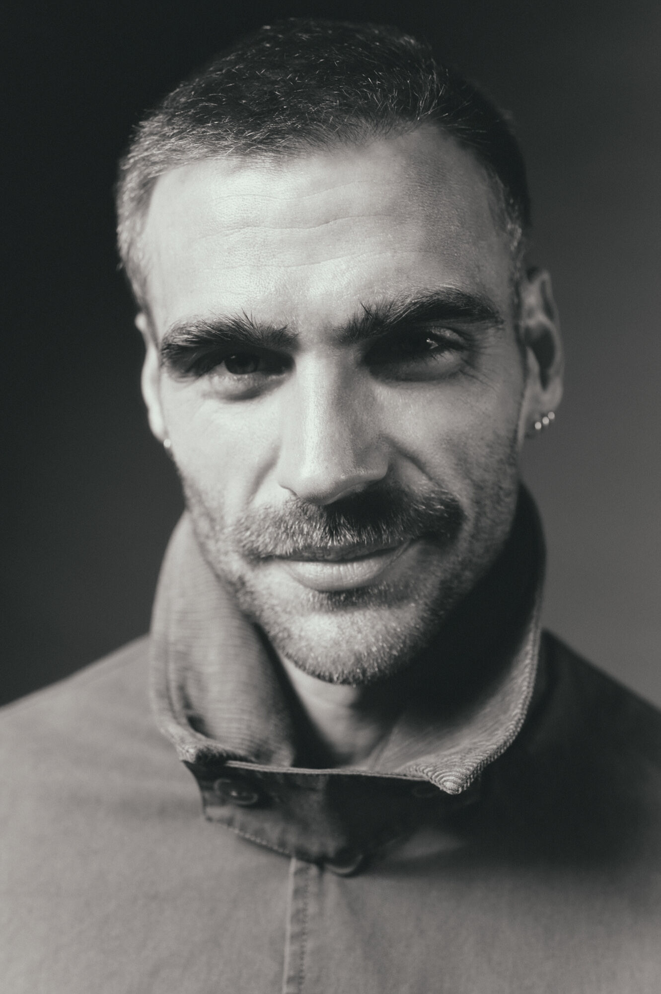 OOTO Worker jacket with corduroy neck Nude