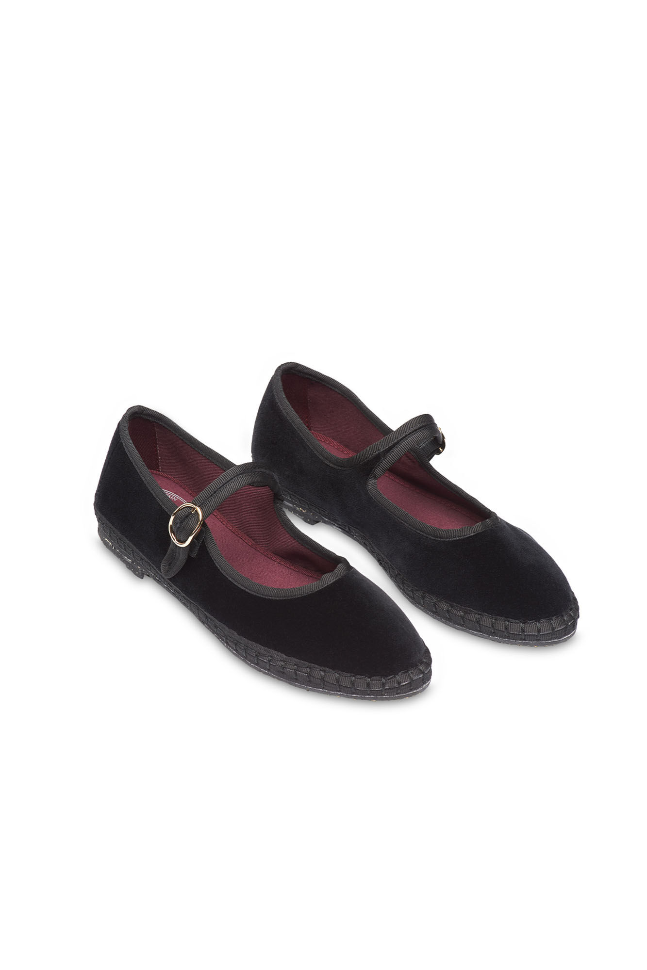 Flabelus Veludo Mary Janes