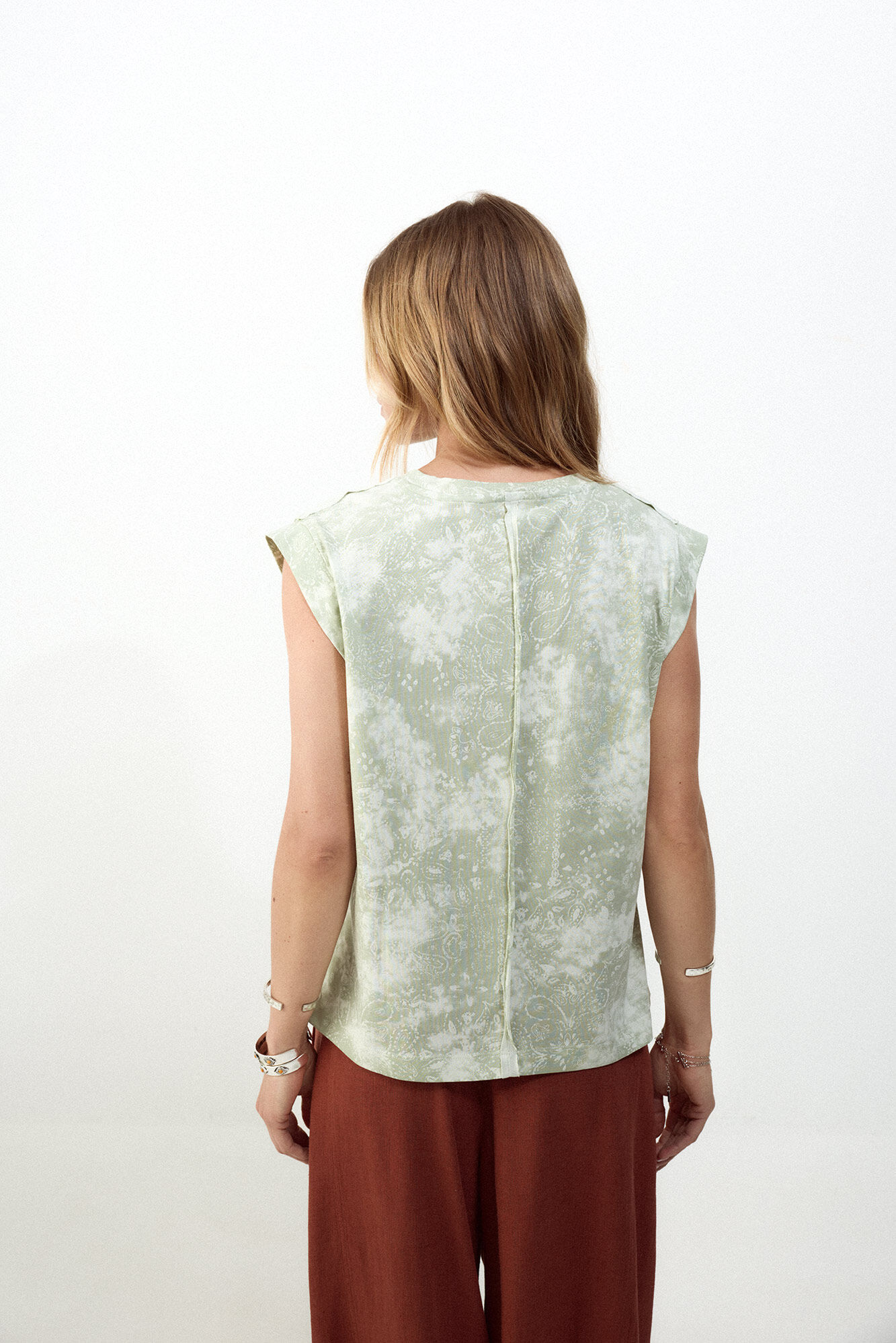 Slowlove Camiseta estampado oversize Azul