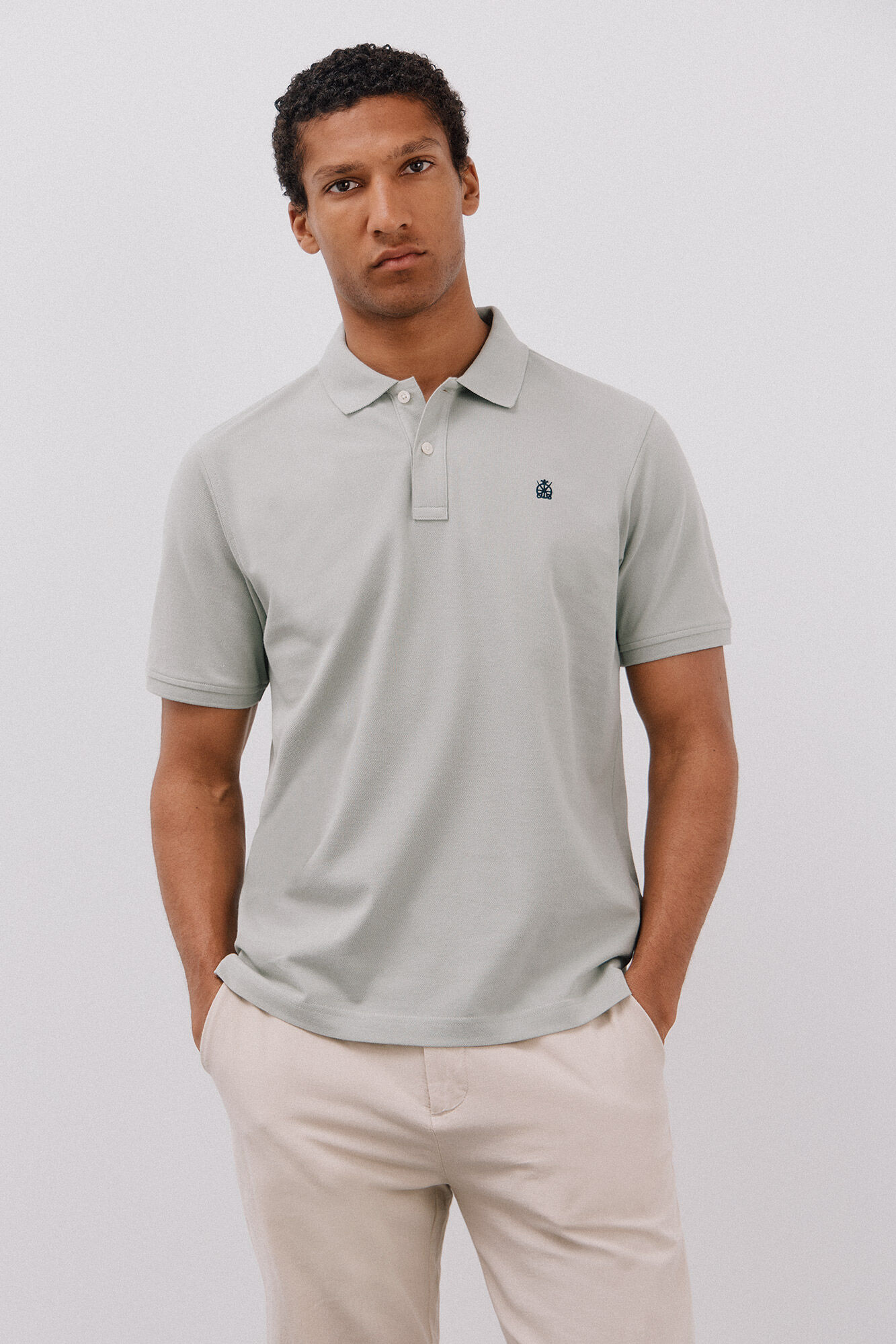 Cortefiel Basic piqu&eacute; polo shirt