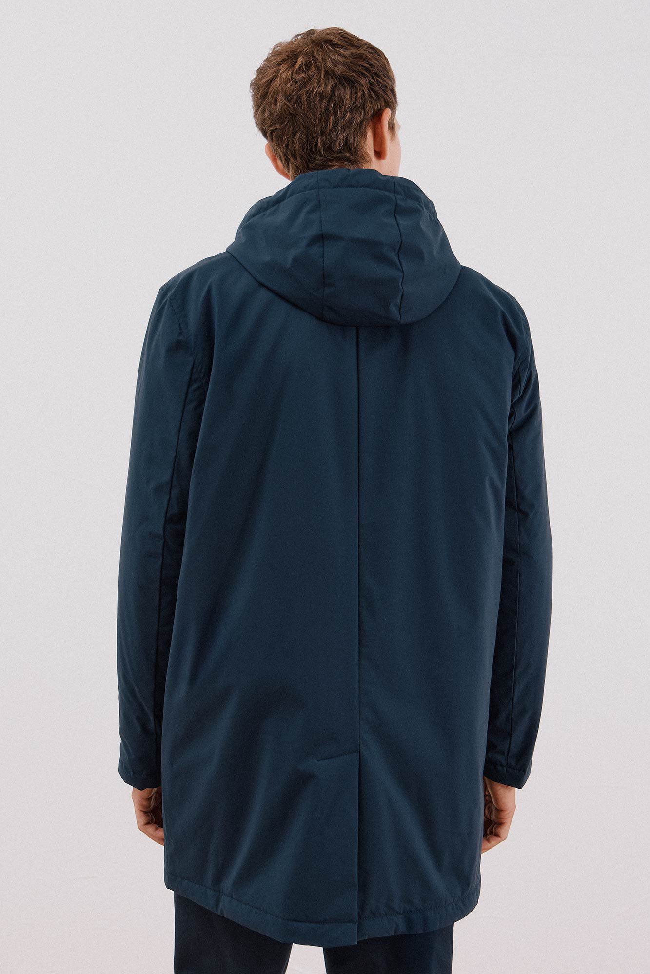 Cortefiel Technical trench coat Navy