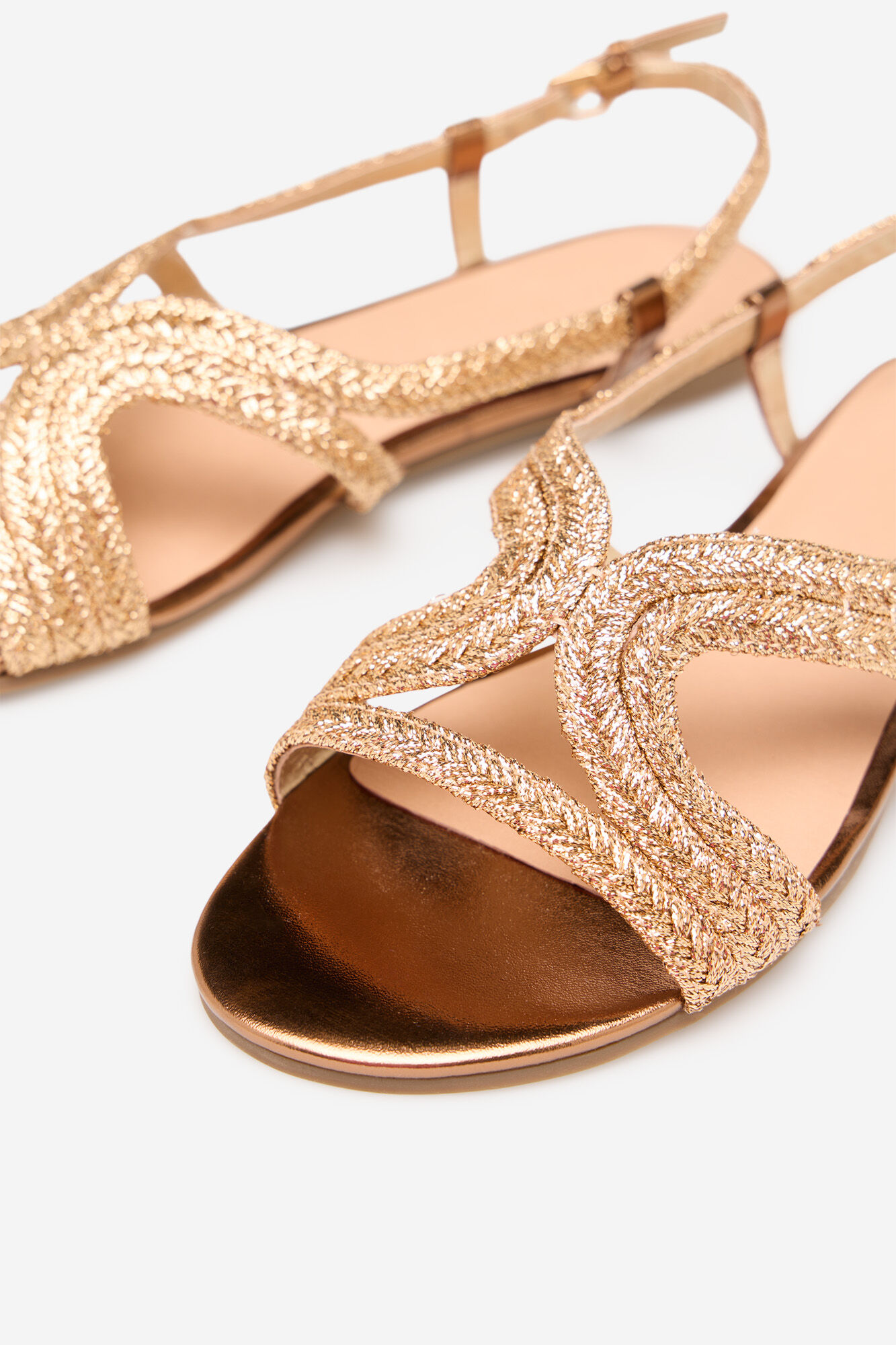 Cortefiel Flat sandal Gold