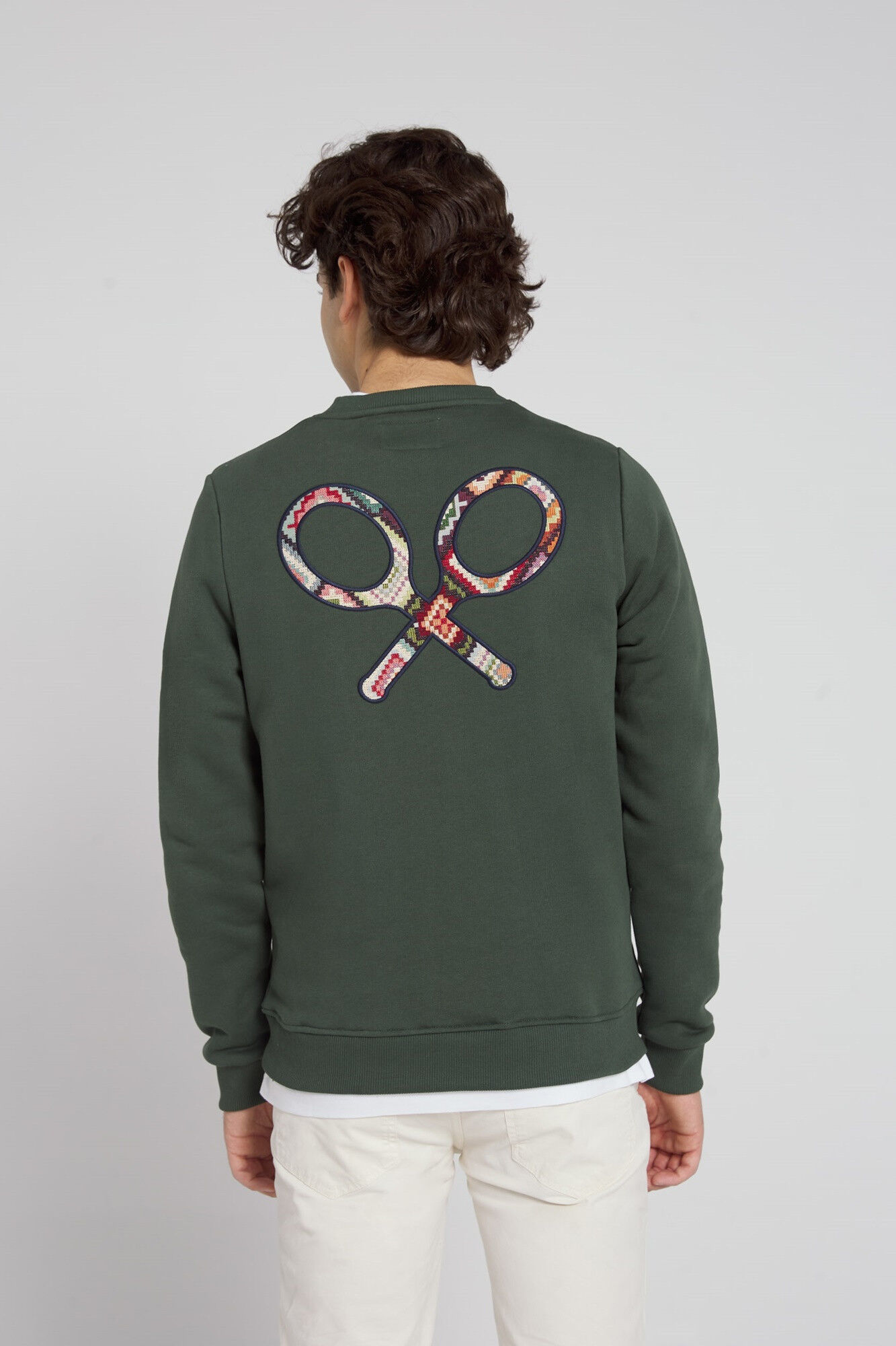 Silbon Sweatshirt raquete &eacute;tnica verde-escuro Verde