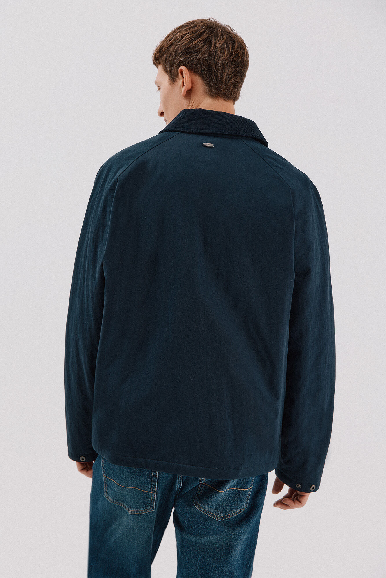 Cortefiel Jacket with combined neck Navy