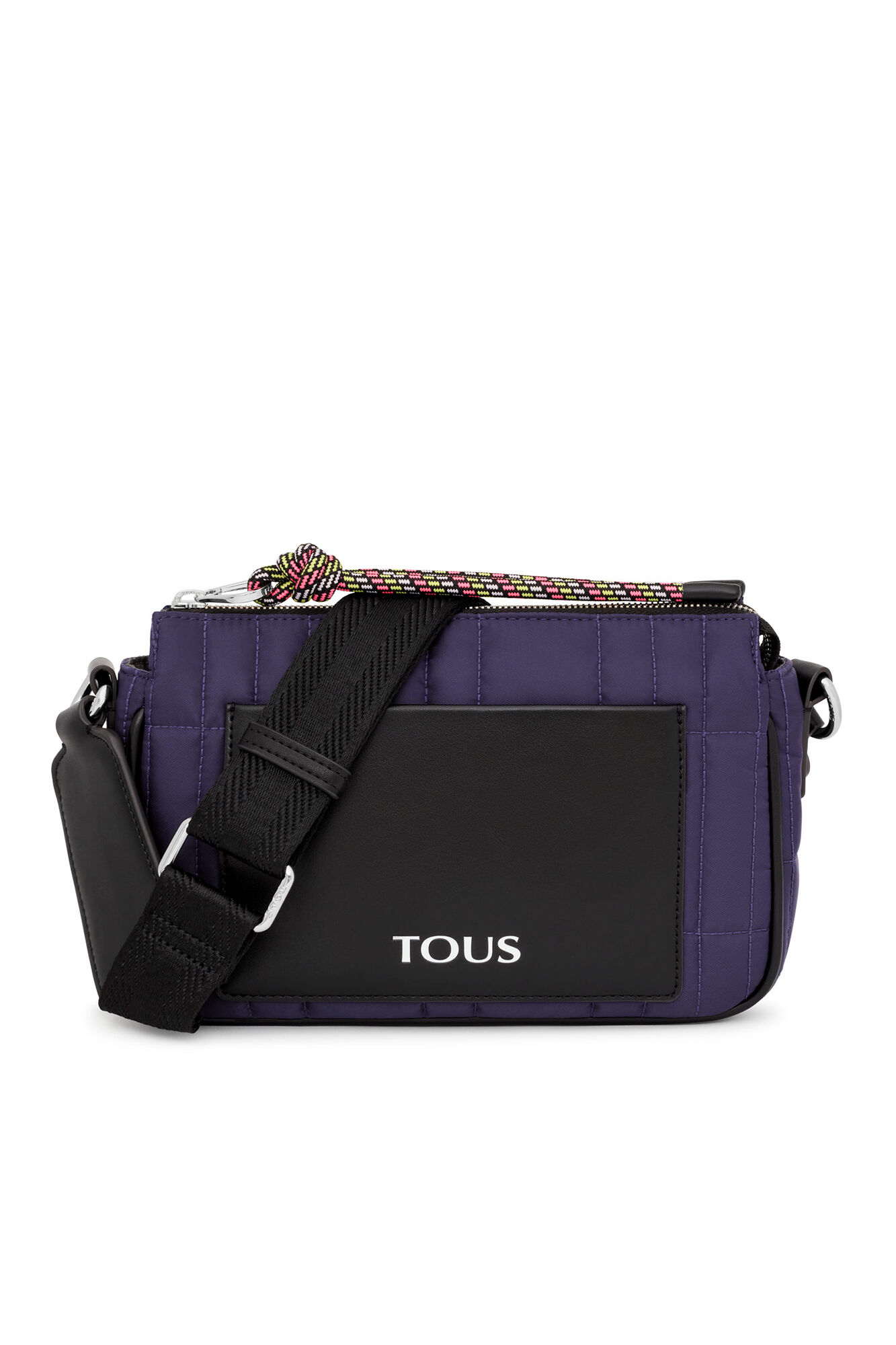 Tous Saco de ombro almofadado do Imp&eacute;rio TOUS de cor p&uacute;rpura m&eacute;dia Roxo