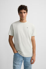 Cortefiel Camiseta com mini logo Verde