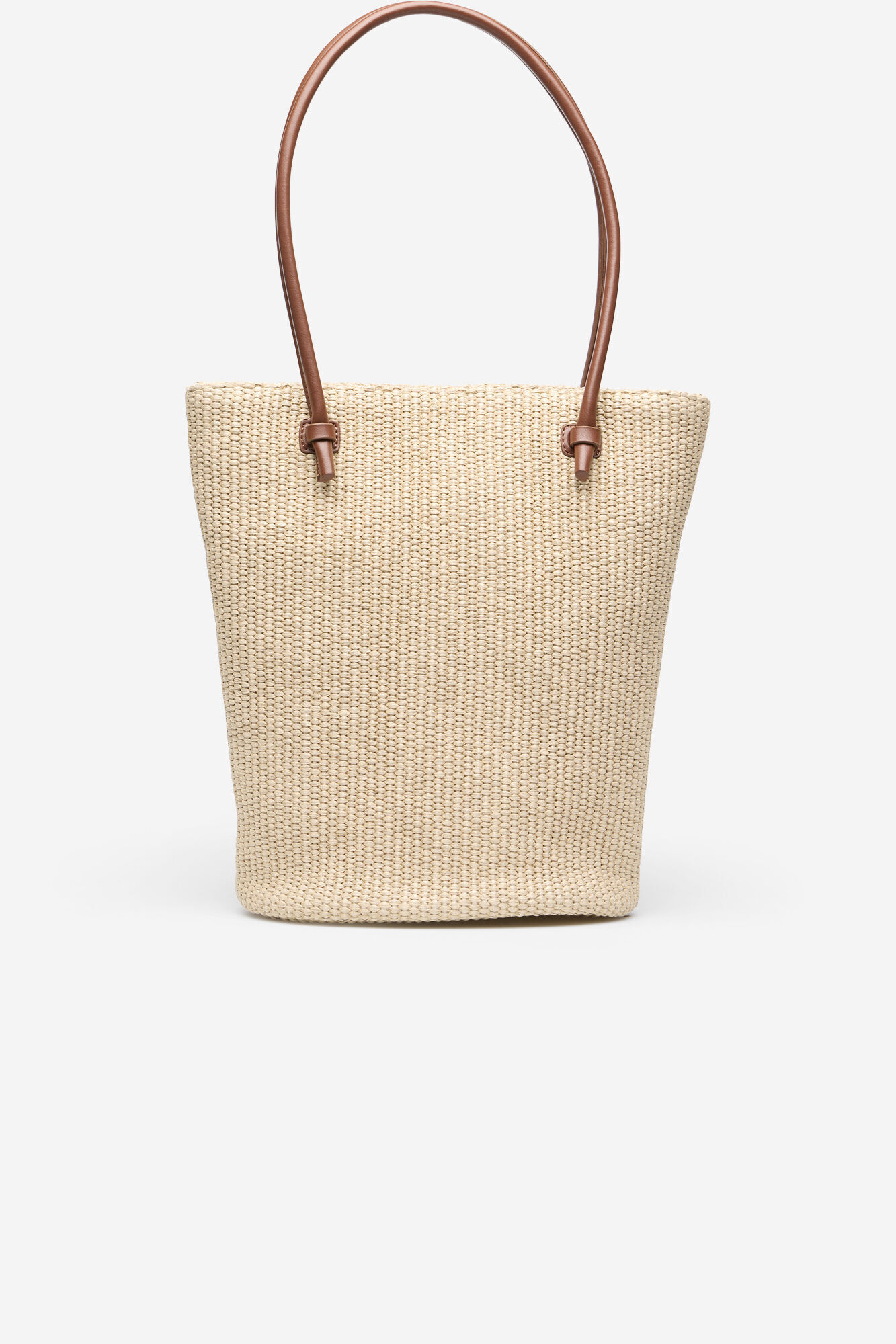 Cortefiel Raffia shopper Nude